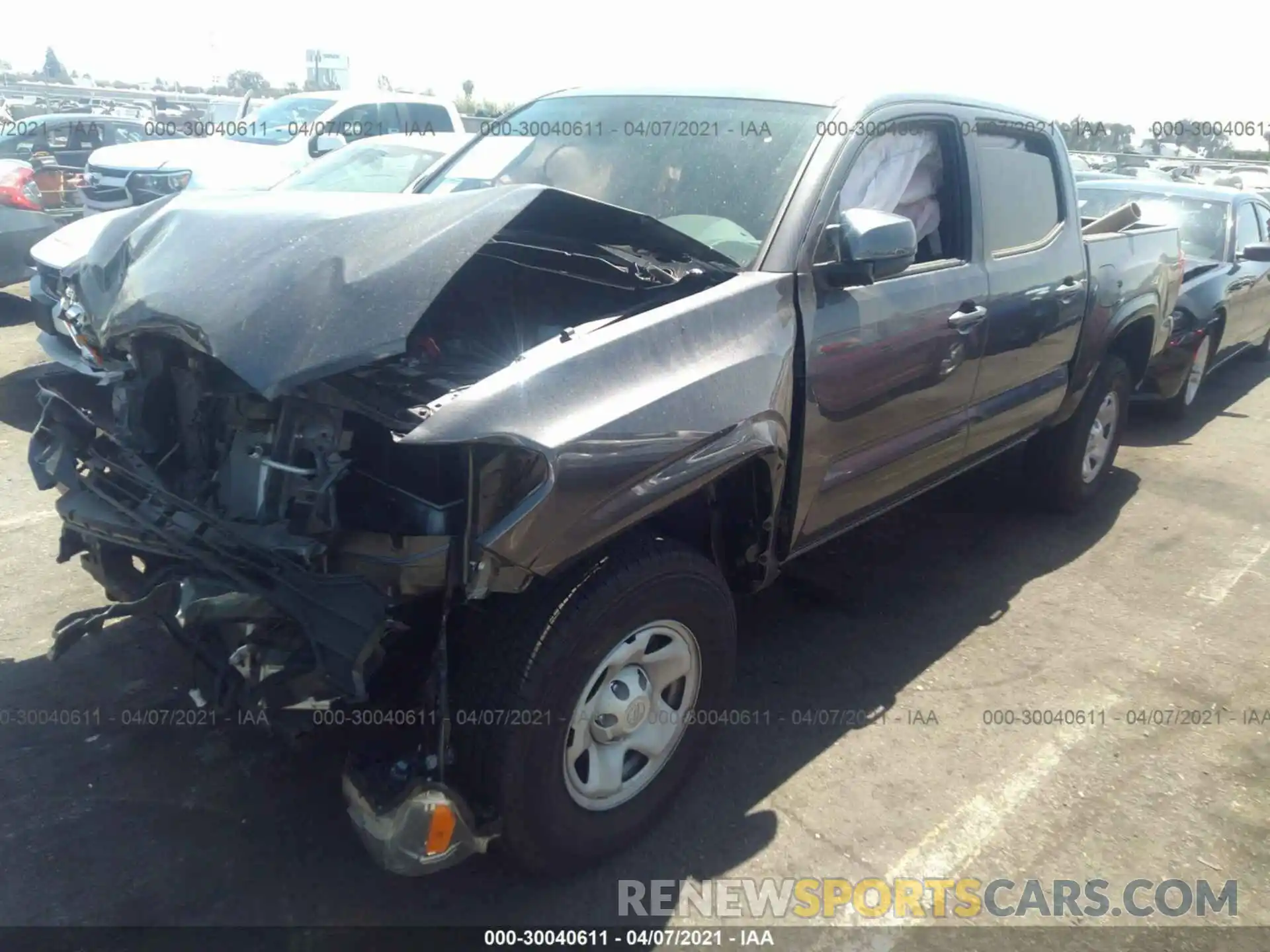 2 Photograph of a damaged car 3TYAX5GN1MT006380 TOYOTA TACOMA 2WD 2021