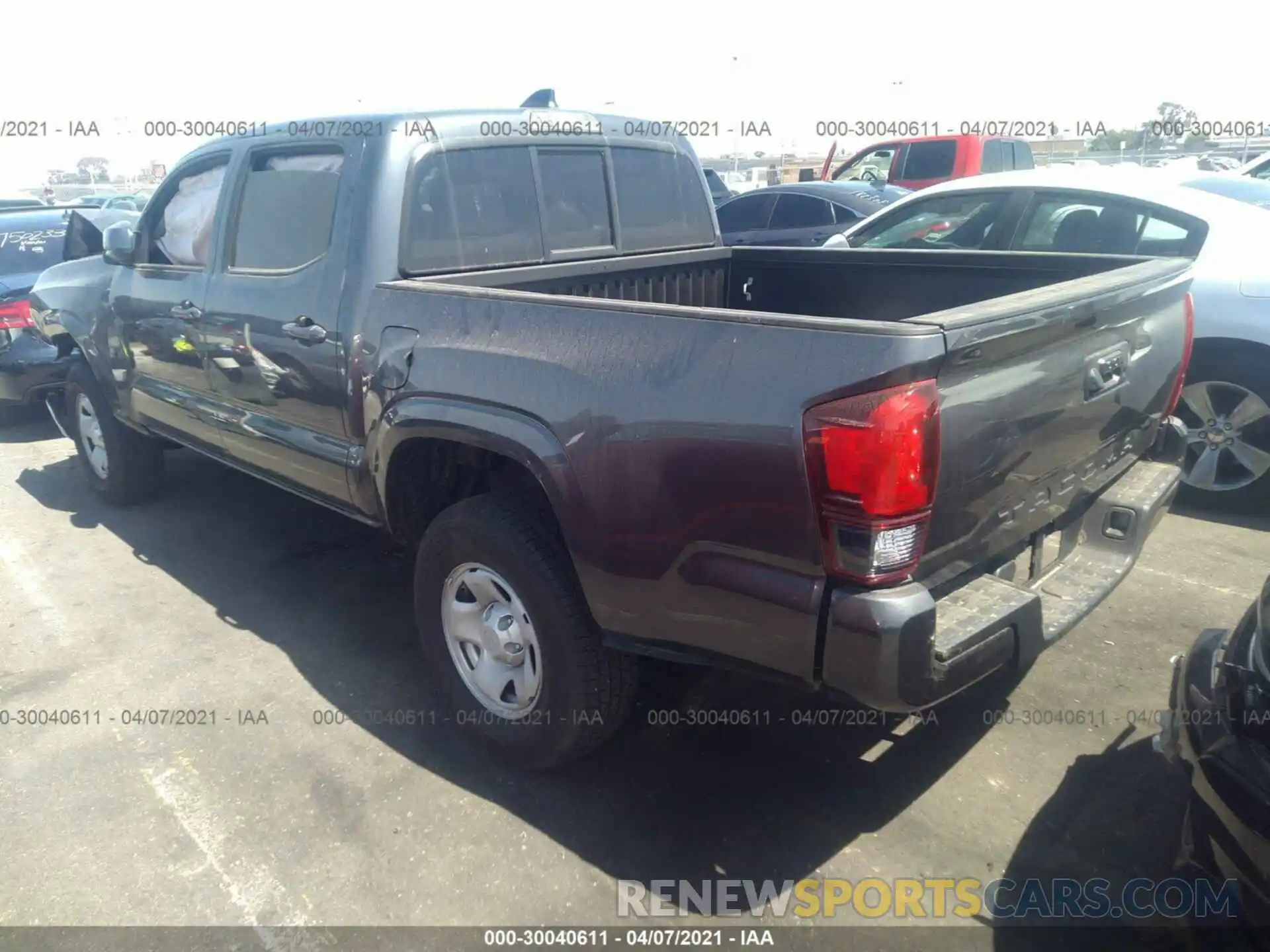 3 Photograph of a damaged car 3TYAX5GN1MT006380 TOYOTA TACOMA 2WD 2021