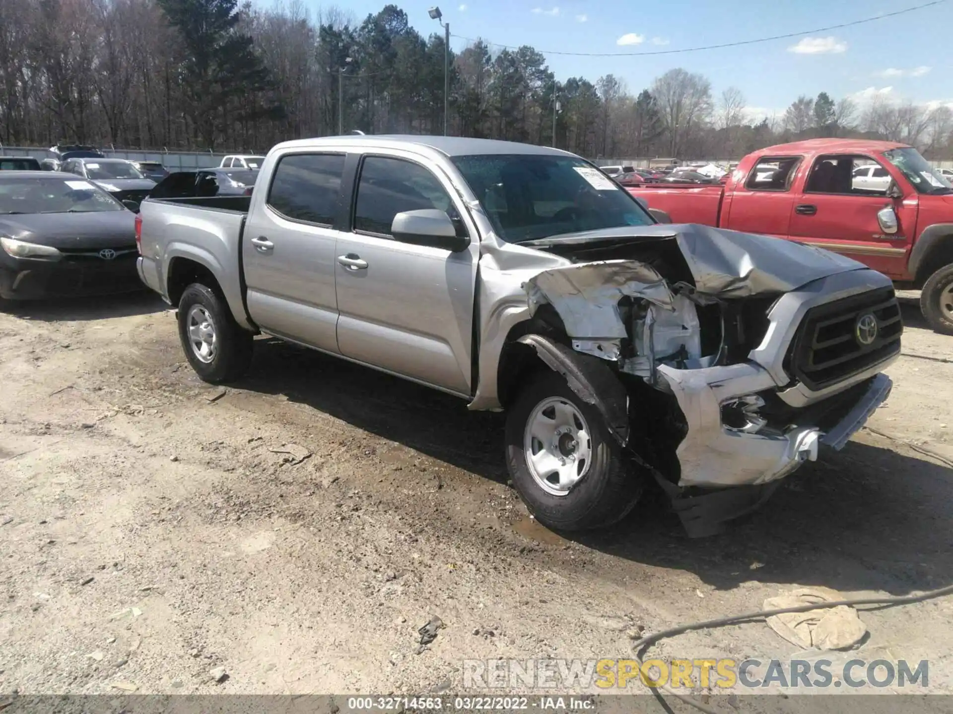 1 Photograph of a damaged car 3TYAX5GN1MT011756 TOYOTA TACOMA 2WD 2021