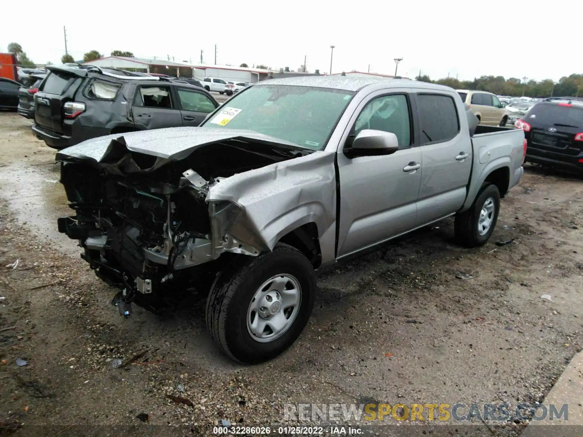 2 Photograph of a damaged car 3TYAX5GN1MT018142 TOYOTA TACOMA 2WD 2021