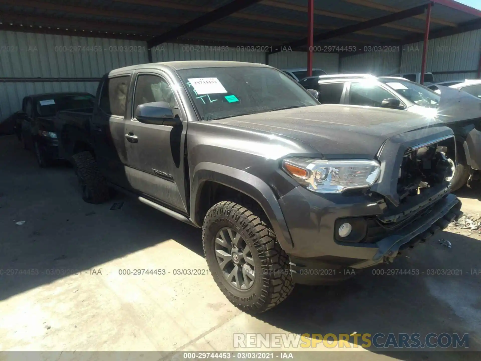 1 Photograph of a damaged car 3TYAX5GN2MT012107 TOYOTA TACOMA 2WD 2021