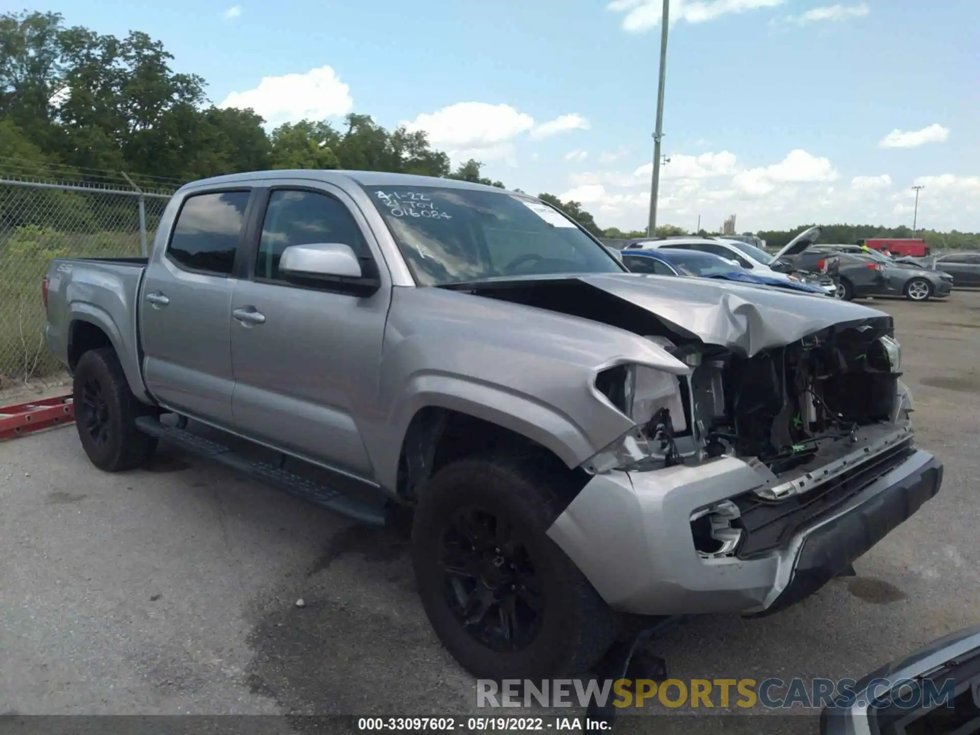 1 Photograph of a damaged car 3TYAX5GN3MT016084 TOYOTA TACOMA 2WD 2021