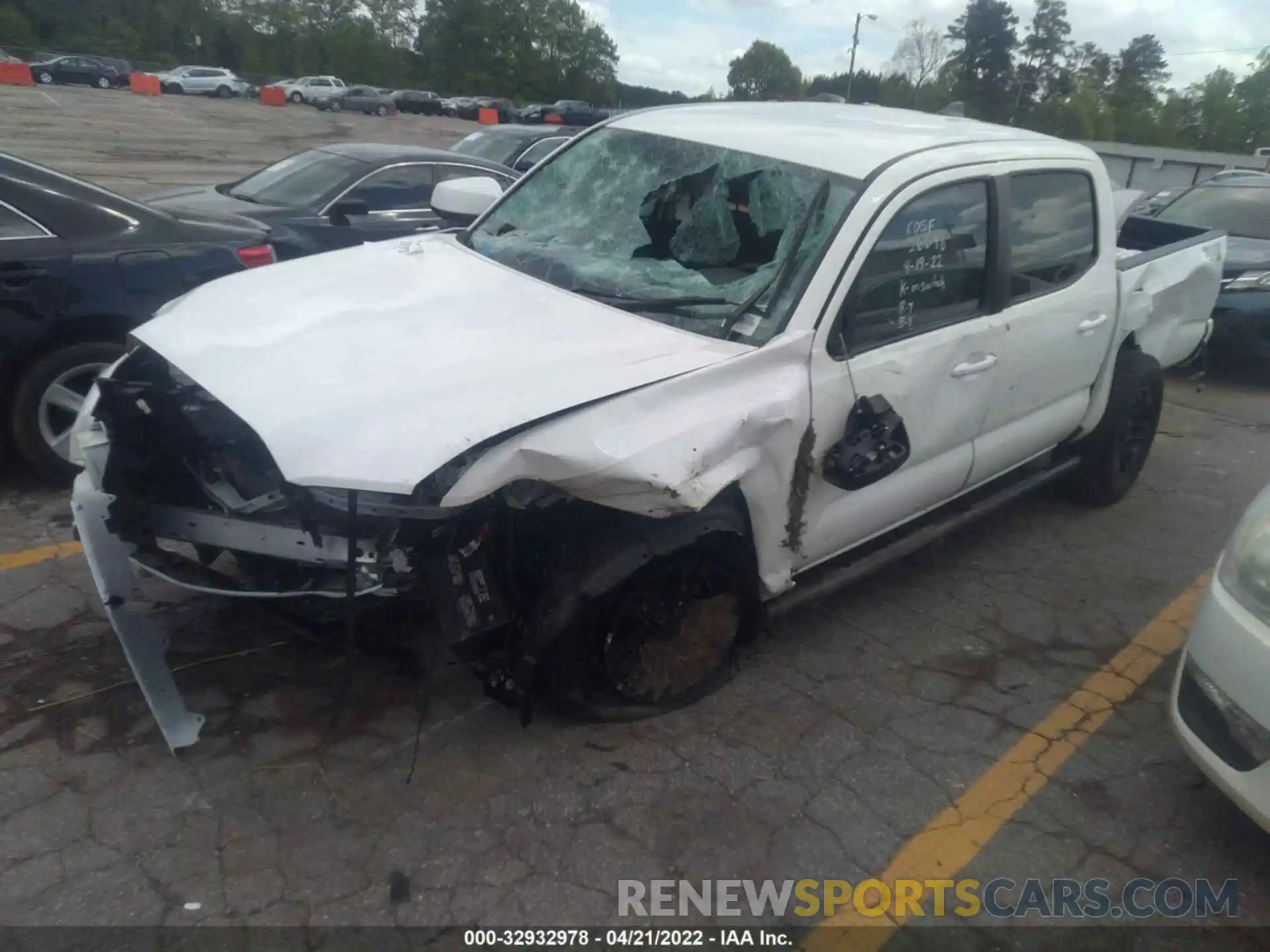 2 Photograph of a damaged car 3TYAX5GN3MT018949 TOYOTA TACOMA 2WD 2021