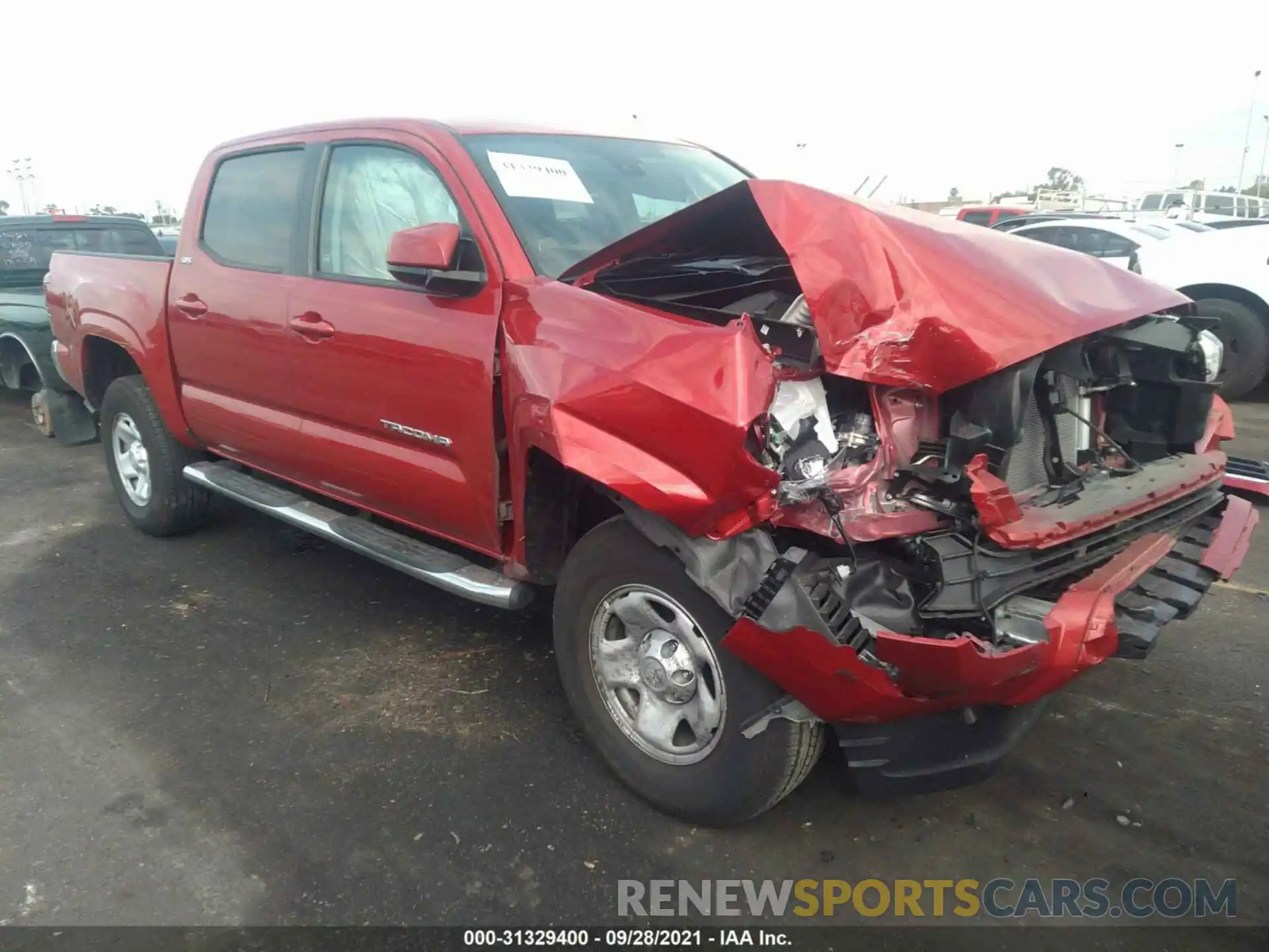 1 Photograph of a damaged car 3TYAX5GN4MT015283 TOYOTA TACOMA 2WD 2021