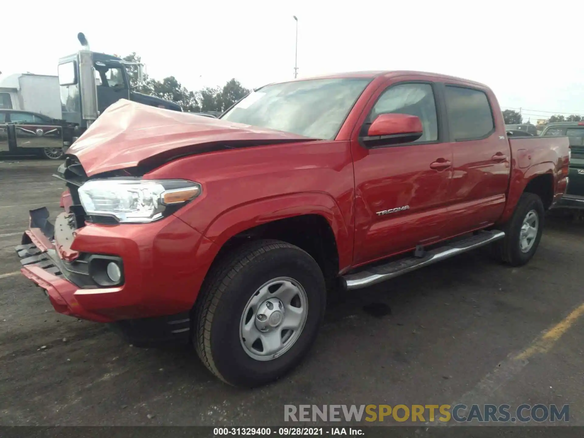 2 Photograph of a damaged car 3TYAX5GN4MT015283 TOYOTA TACOMA 2WD 2021