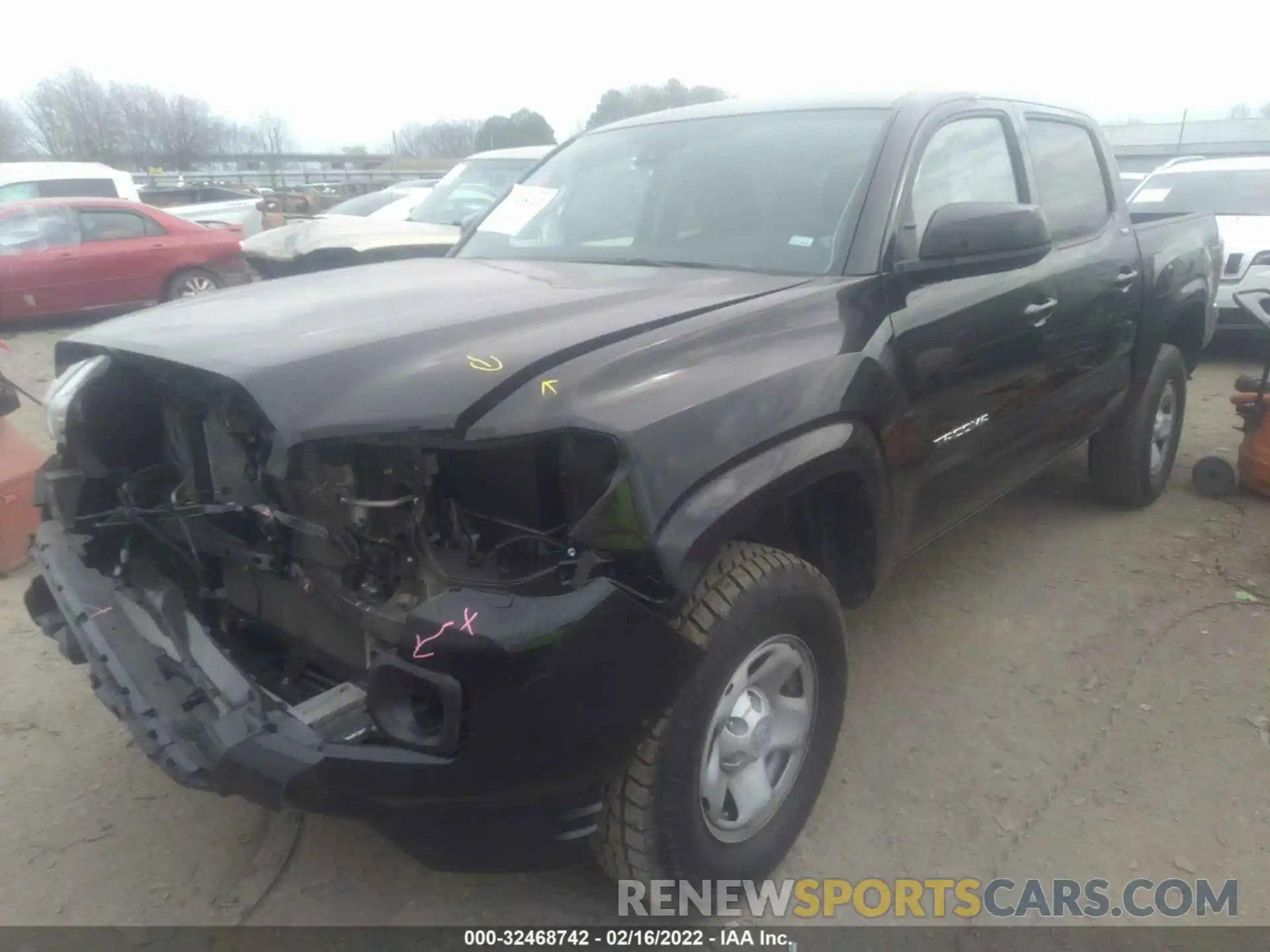 2 Photograph of a damaged car 3TYAX5GN4MT015459 TOYOTA TACOMA 2WD 2021