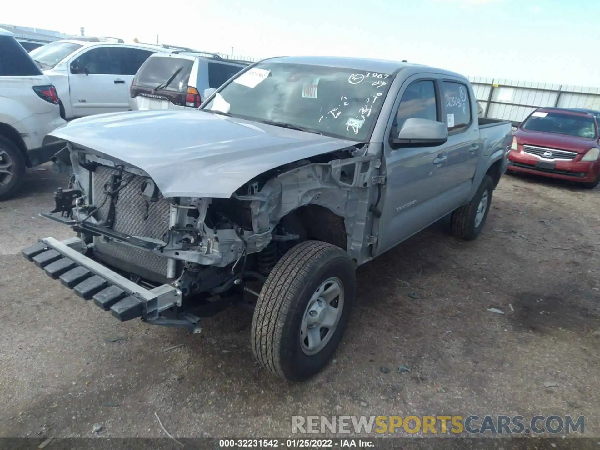 2 Photograph of a damaged car 3TYAX5GN5MT015650 TOYOTA TACOMA 2WD 2021