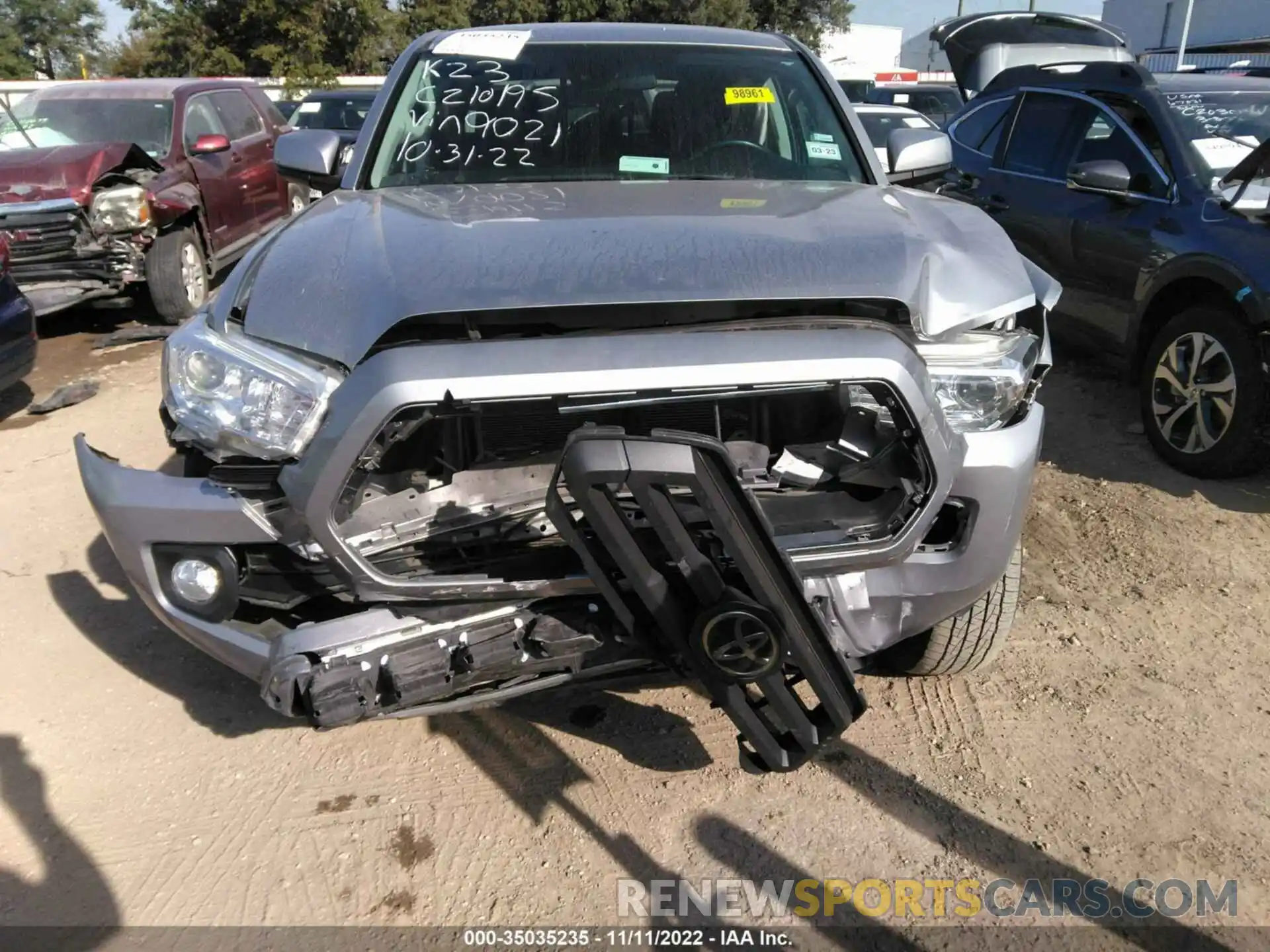 6 Фотография поврежденного автомобиля 3TYAX5GN5MT019021 TOYOTA TACOMA 2WD 2021