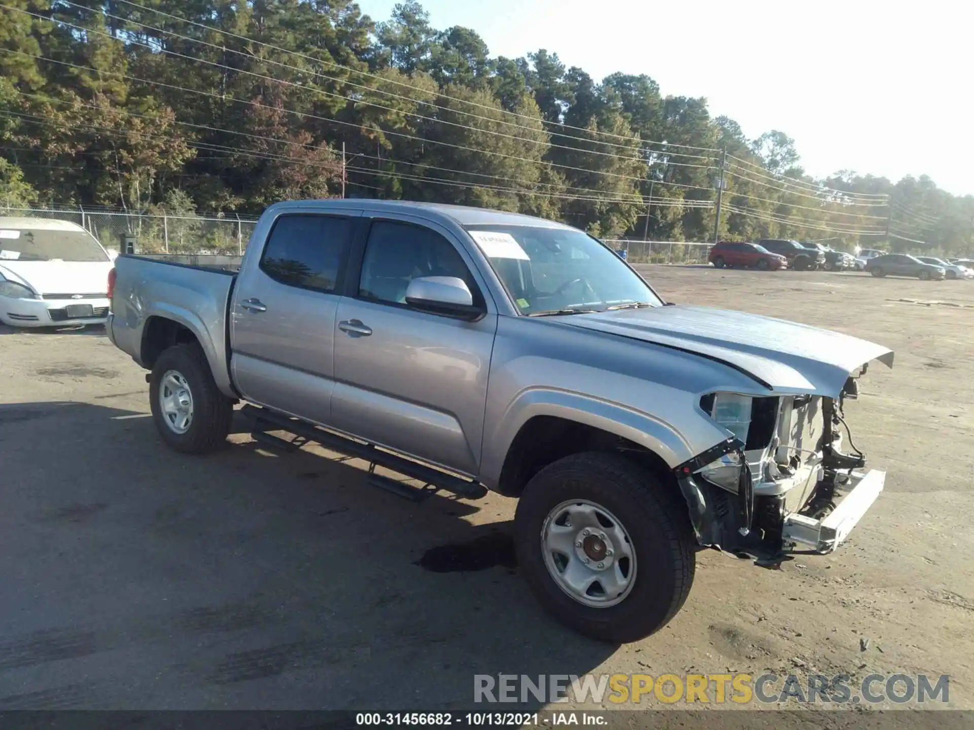 1 Photograph of a damaged car 3TYAX5GN5MT021593 TOYOTA TACOMA 2WD 2021