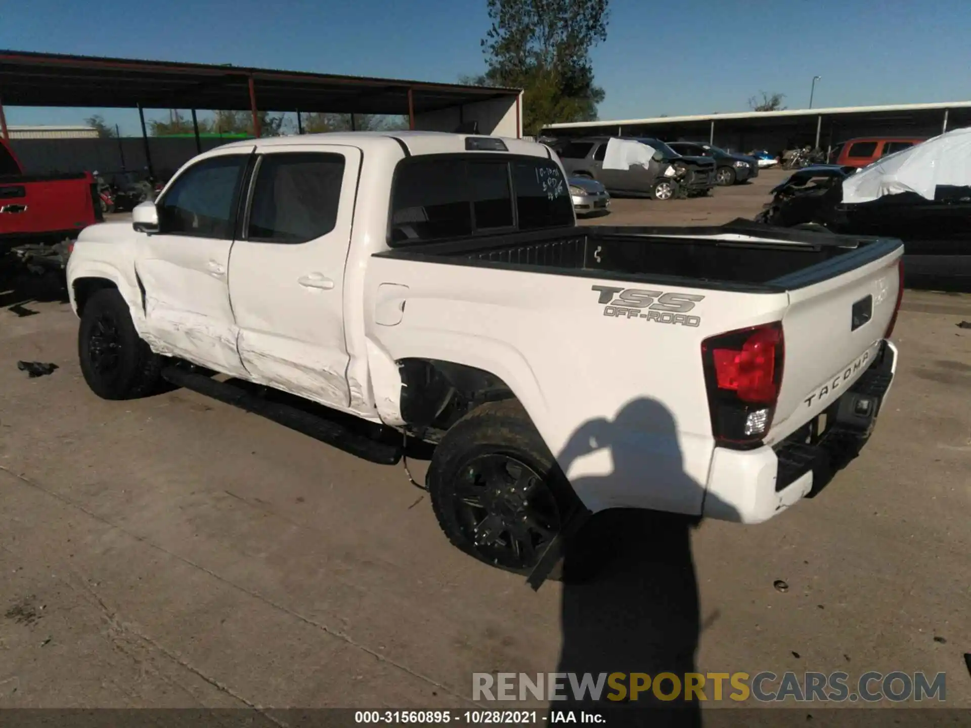 3 Photograph of a damaged car 3TYAX5GN5MT033131 TOYOTA TACOMA 2WD 2021