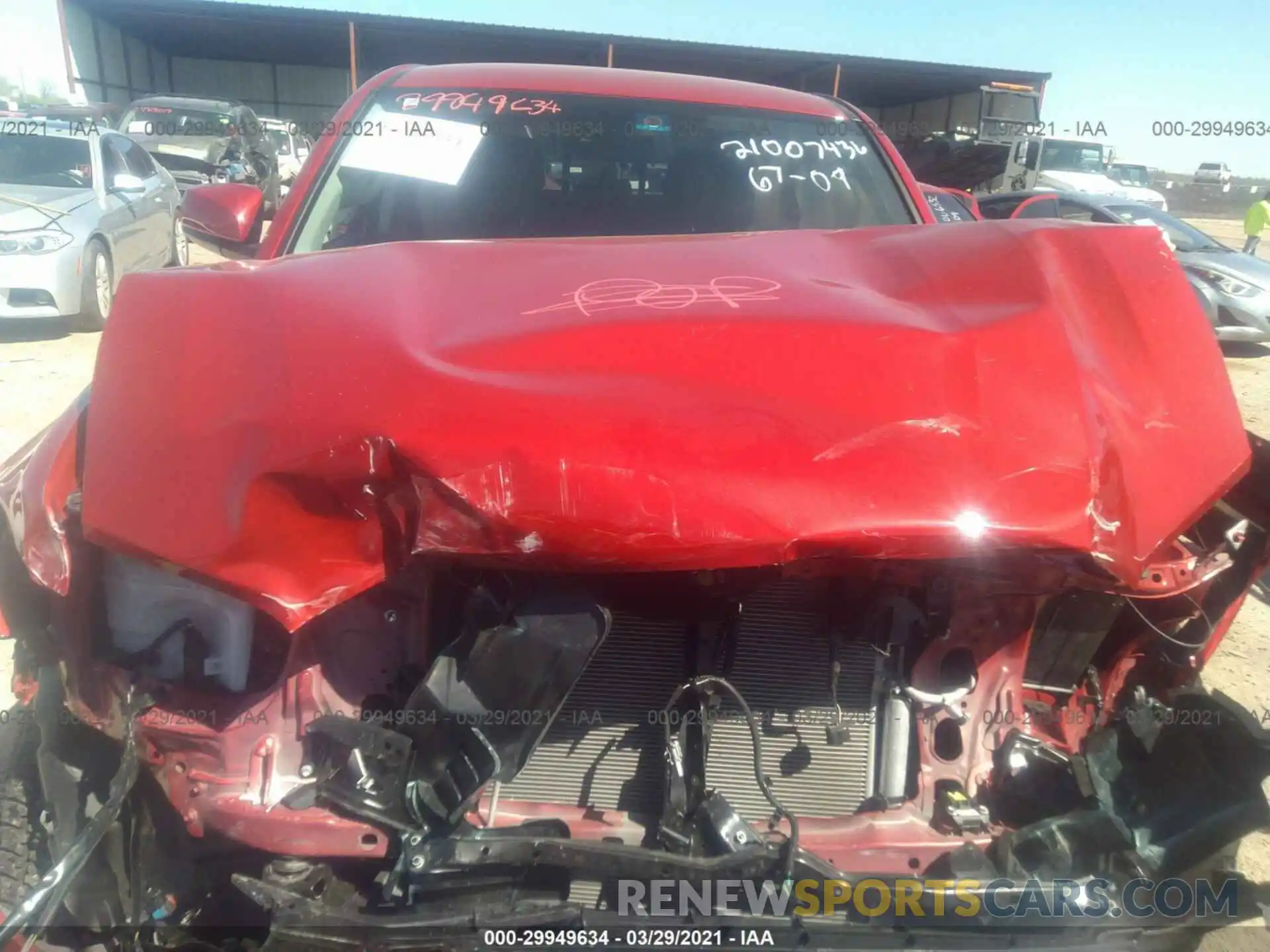 6 Photograph of a damaged car 3TYAX5GN6MT012045 TOYOTA TACOMA 2WD 2021