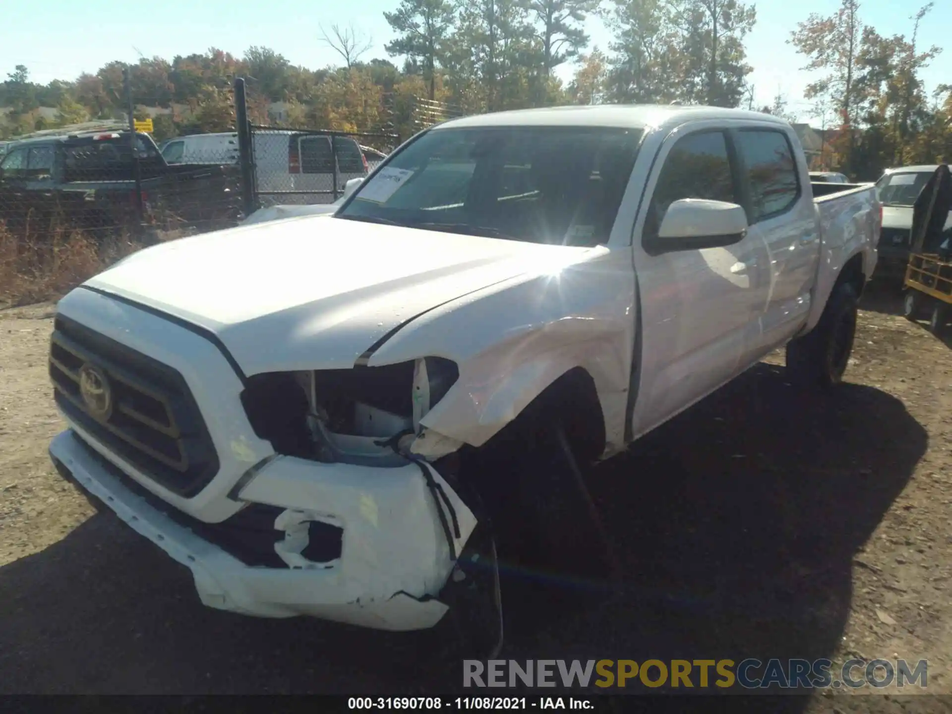 2 Photograph of a damaged car 3TYAX5GN8MT009843 TOYOTA TACOMA 2WD 2021