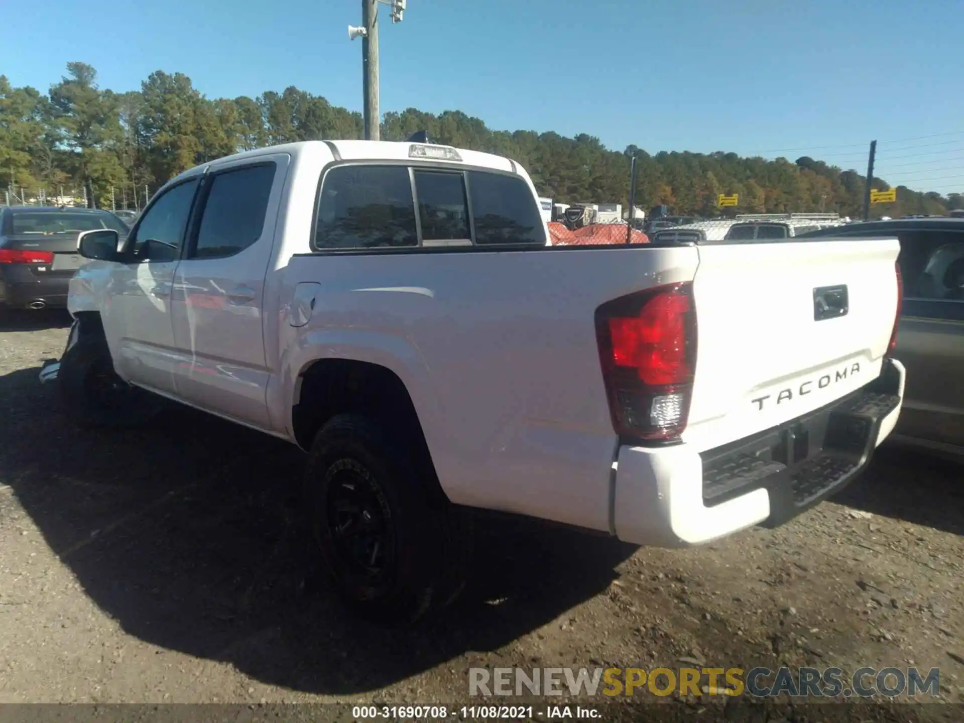 3 Photograph of a damaged car 3TYAX5GN8MT009843 TOYOTA TACOMA 2WD 2021