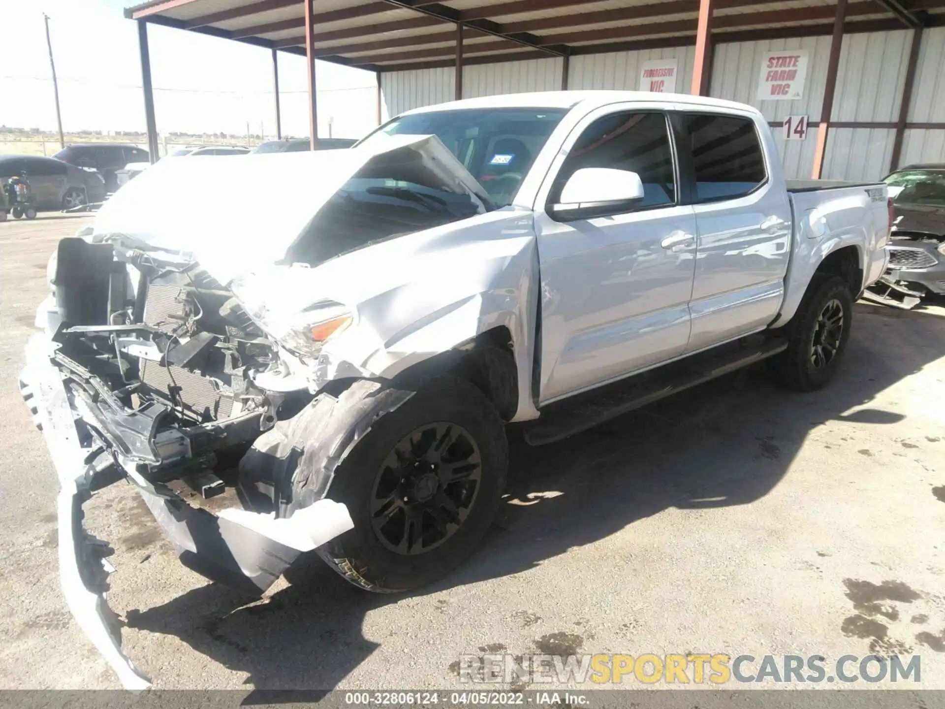 2 Photograph of a damaged car 3TYAX5GN8MT013200 TOYOTA TACOMA 2WD 2021