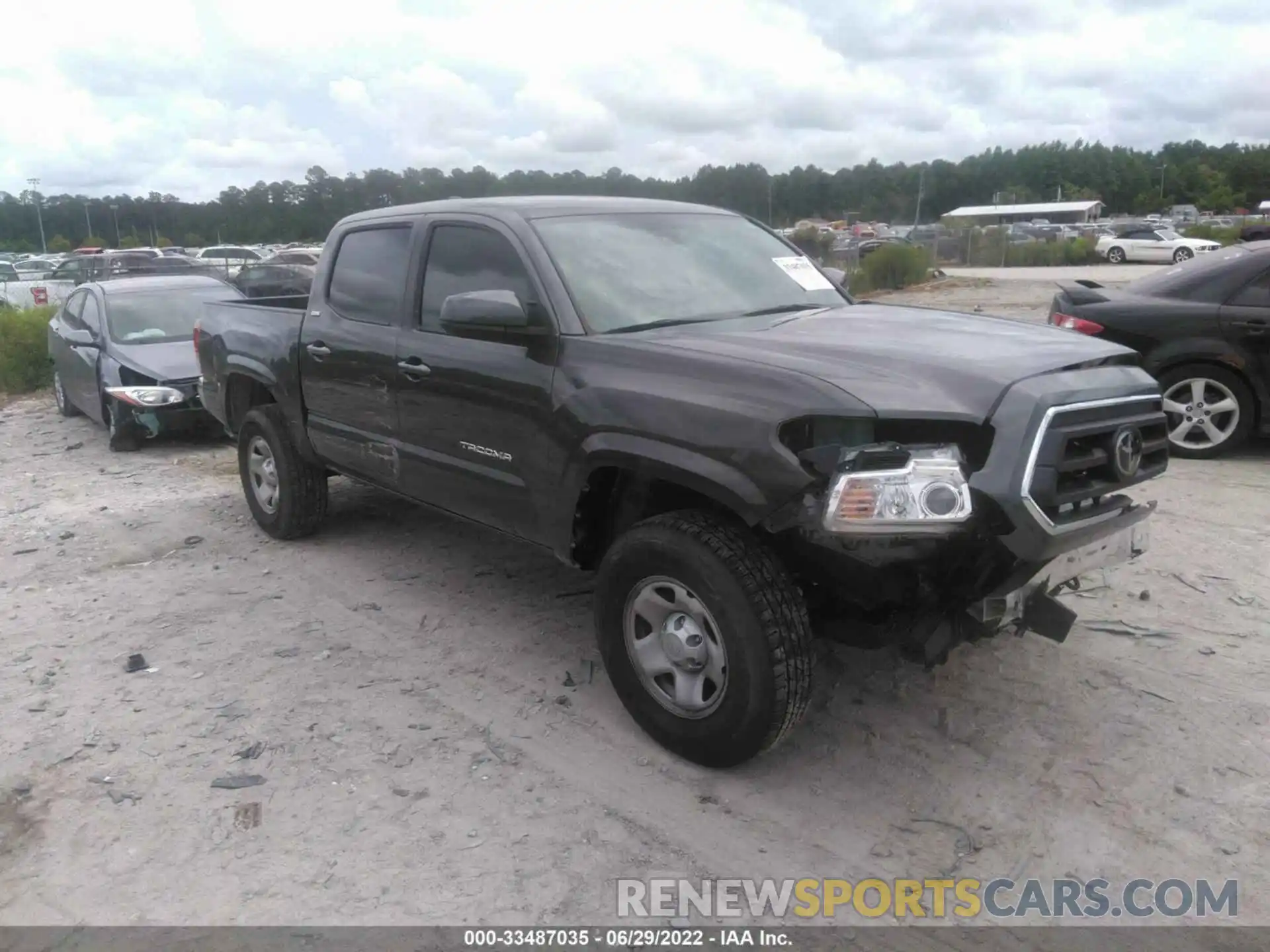 1 Photograph of a damaged car 3TYAX5GN8MT016193 TOYOTA TACOMA 2WD 2021