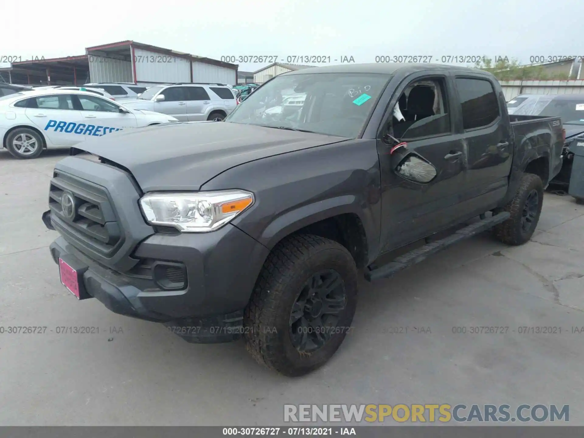 2 Photograph of a damaged car 3TYAX5GN8MT022866 TOYOTA TACOMA 2WD 2021