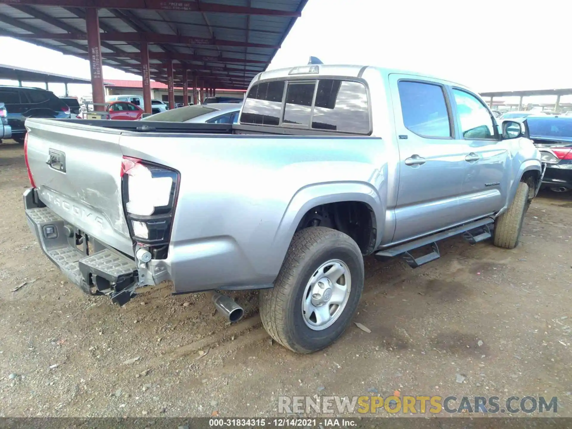 4 Photograph of a damaged car 3TYAX5GN9MT011729 TOYOTA TACOMA 2WD 2021