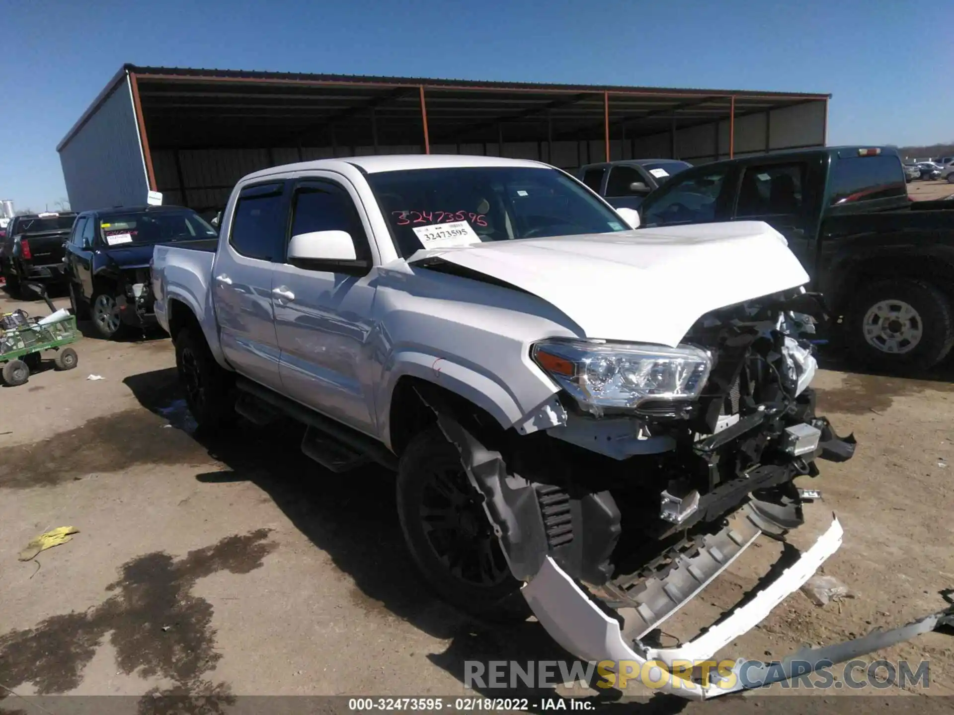 1 Photograph of a damaged car 3TYAX5GN9MT019541 TOYOTA TACOMA 2WD 2021