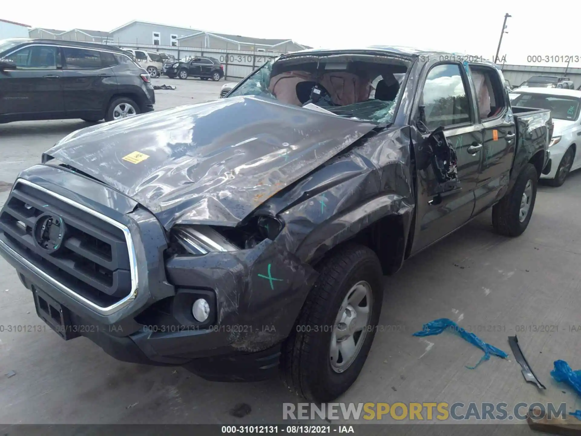 2 Photograph of a damaged car 3TYAX5GN9MT023699 TOYOTA TACOMA 2WD 2021