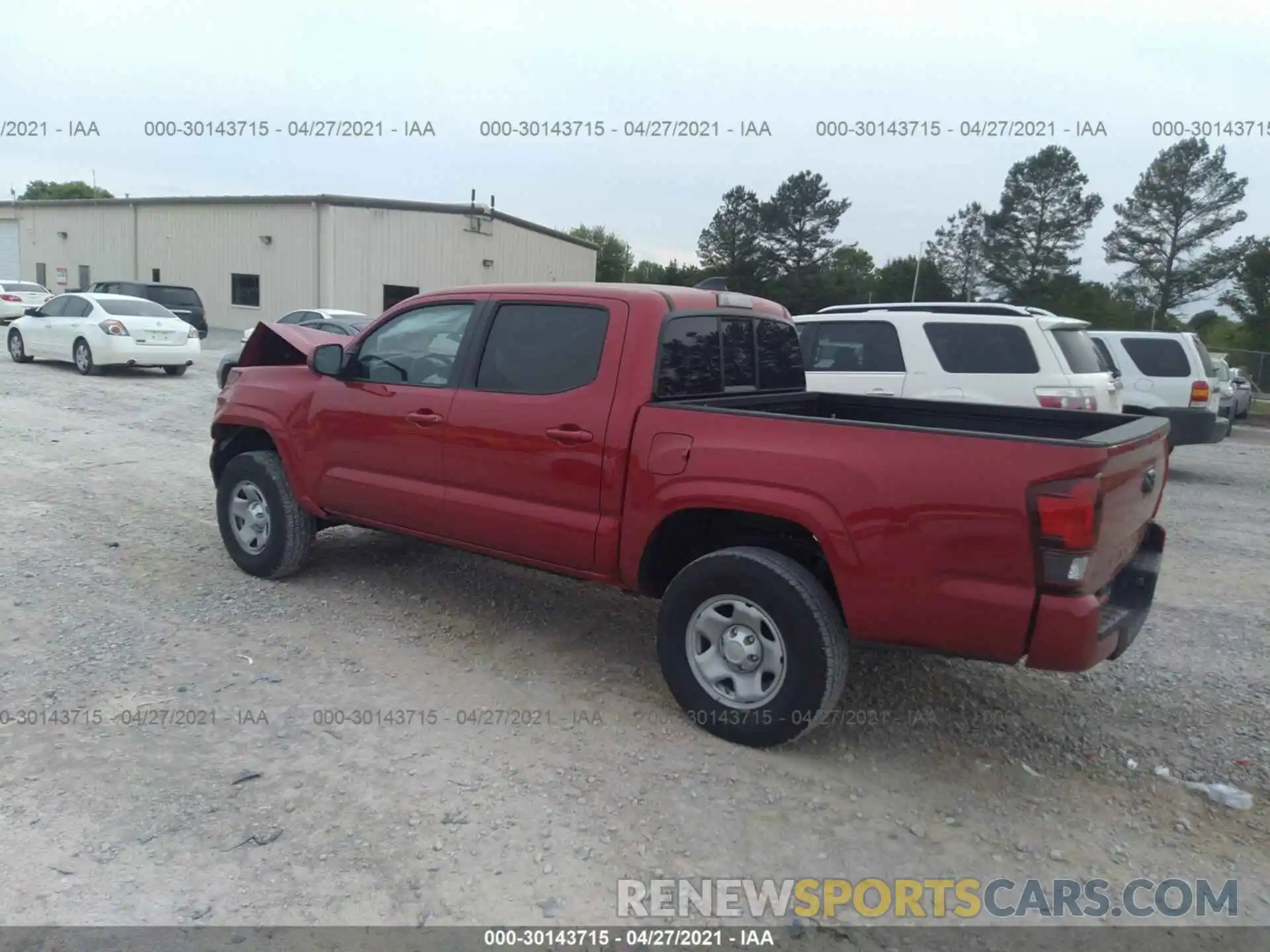 3 Photograph of a damaged car 3TYAX5GNXMT013084 TOYOTA TACOMA 2WD 2021