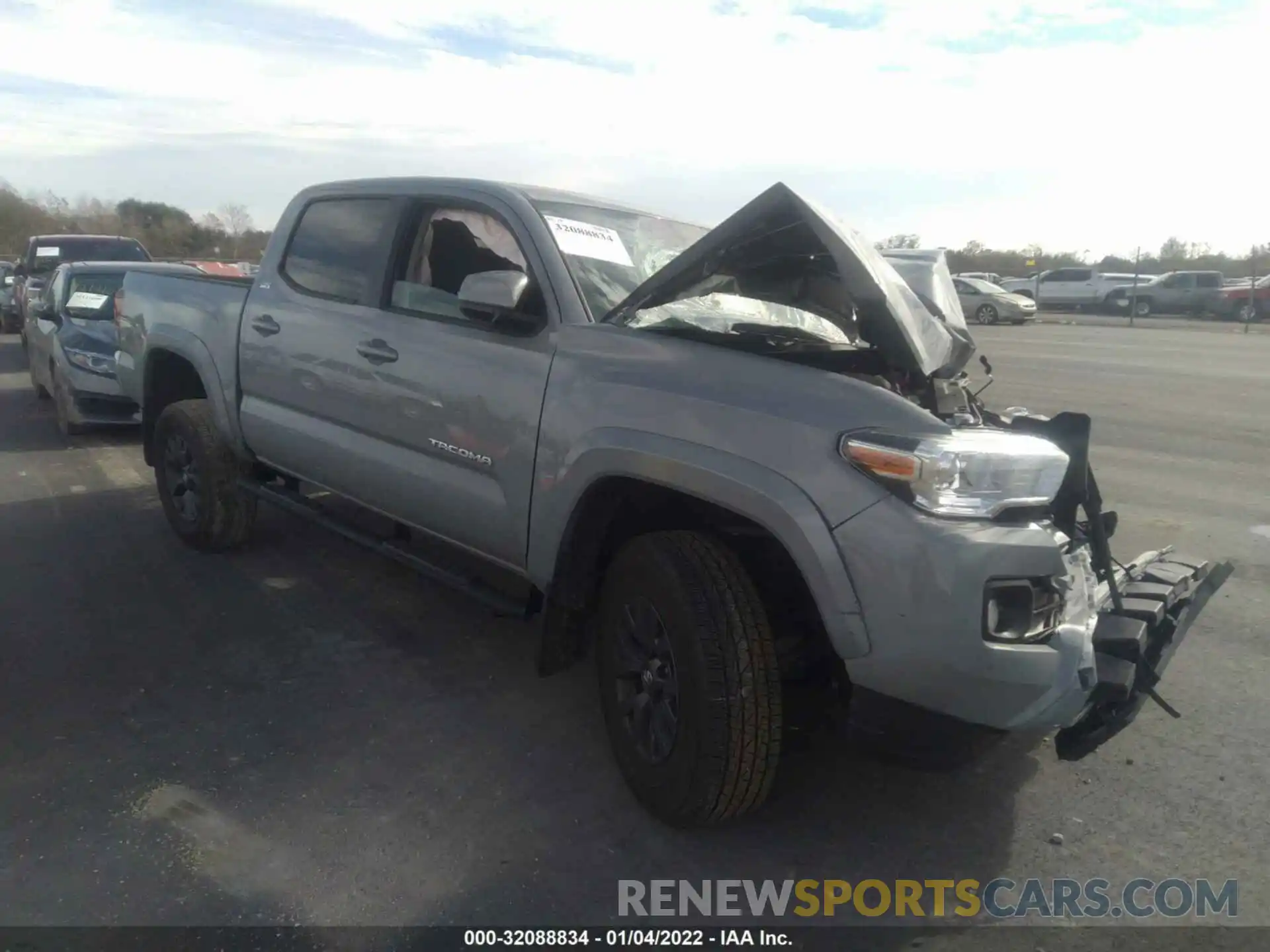 1 Photograph of a damaged car 3TYAX5GNXMT013635 TOYOTA TACOMA 2WD 2021