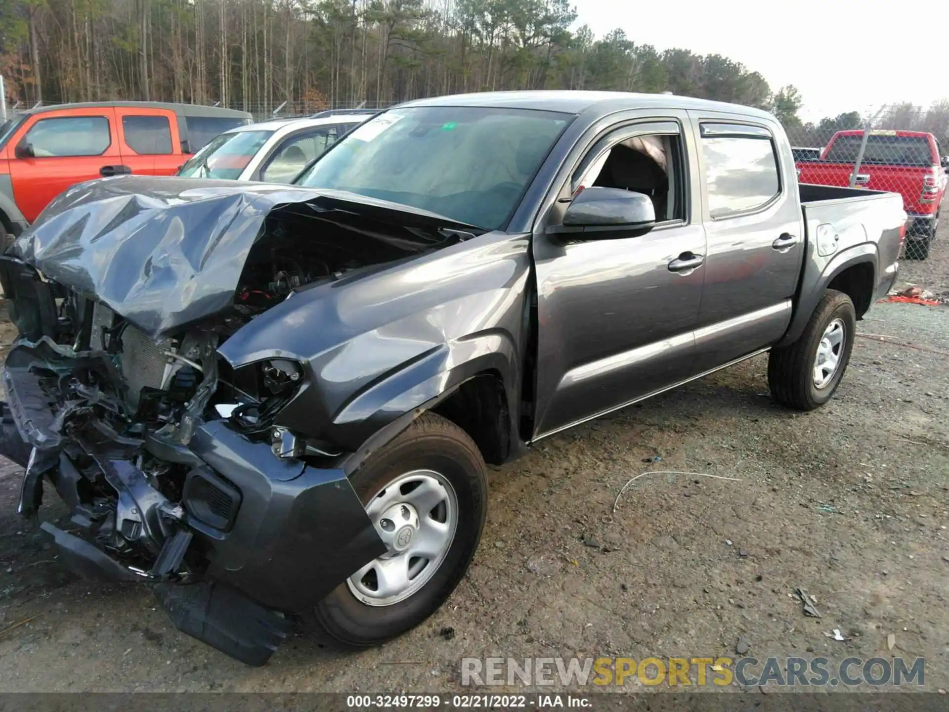 2 Photograph of a damaged car 3TYAX5GNXMT020553 TOYOTA TACOMA 2WD 2021