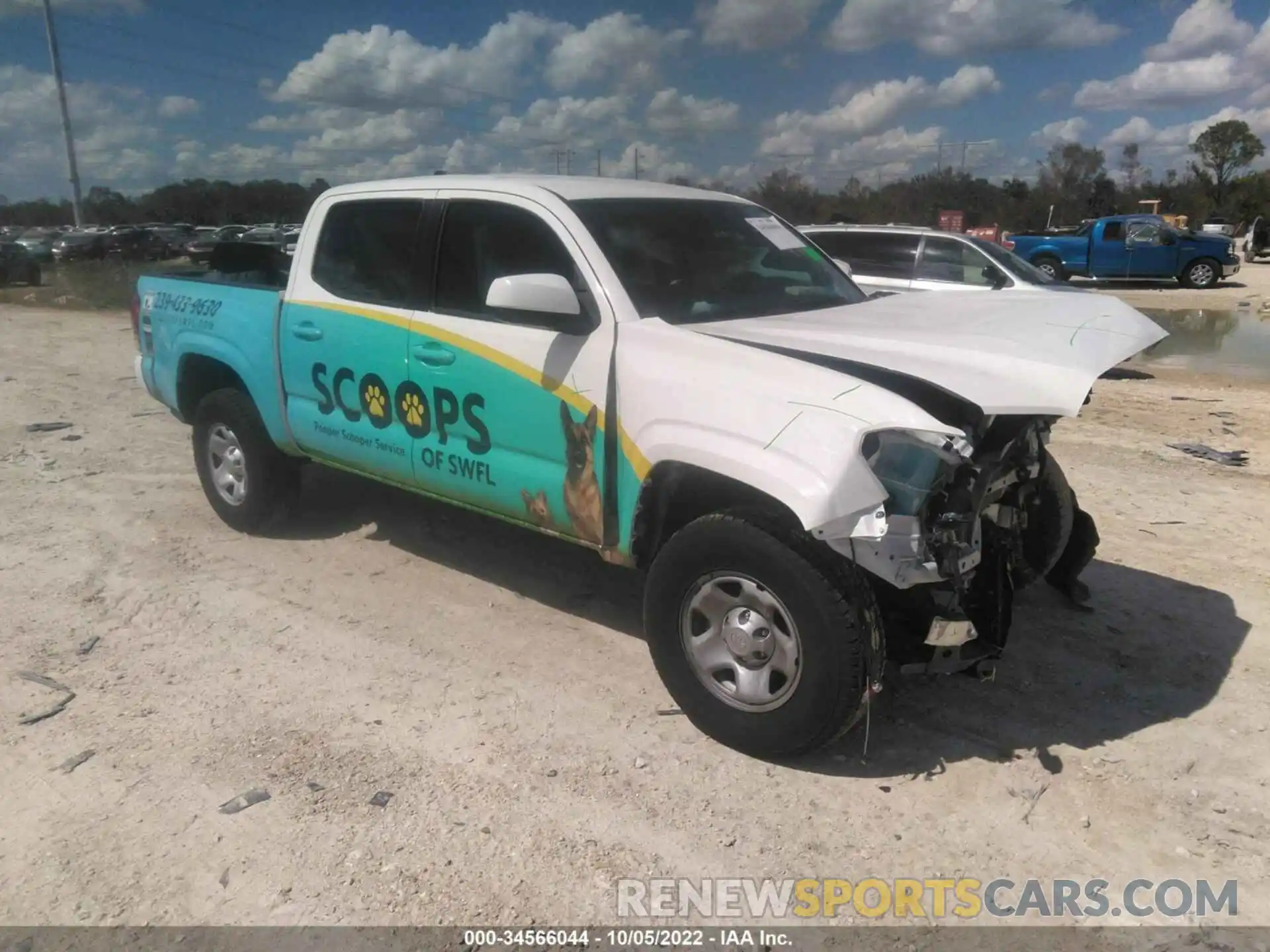 1 Photograph of a damaged car 3TYAX5GNXMT022383 TOYOTA TACOMA 2WD 2021