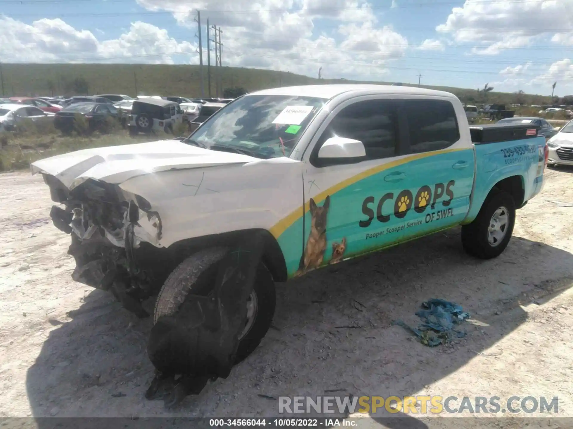 2 Photograph of a damaged car 3TYAX5GNXMT022383 TOYOTA TACOMA 2WD 2021