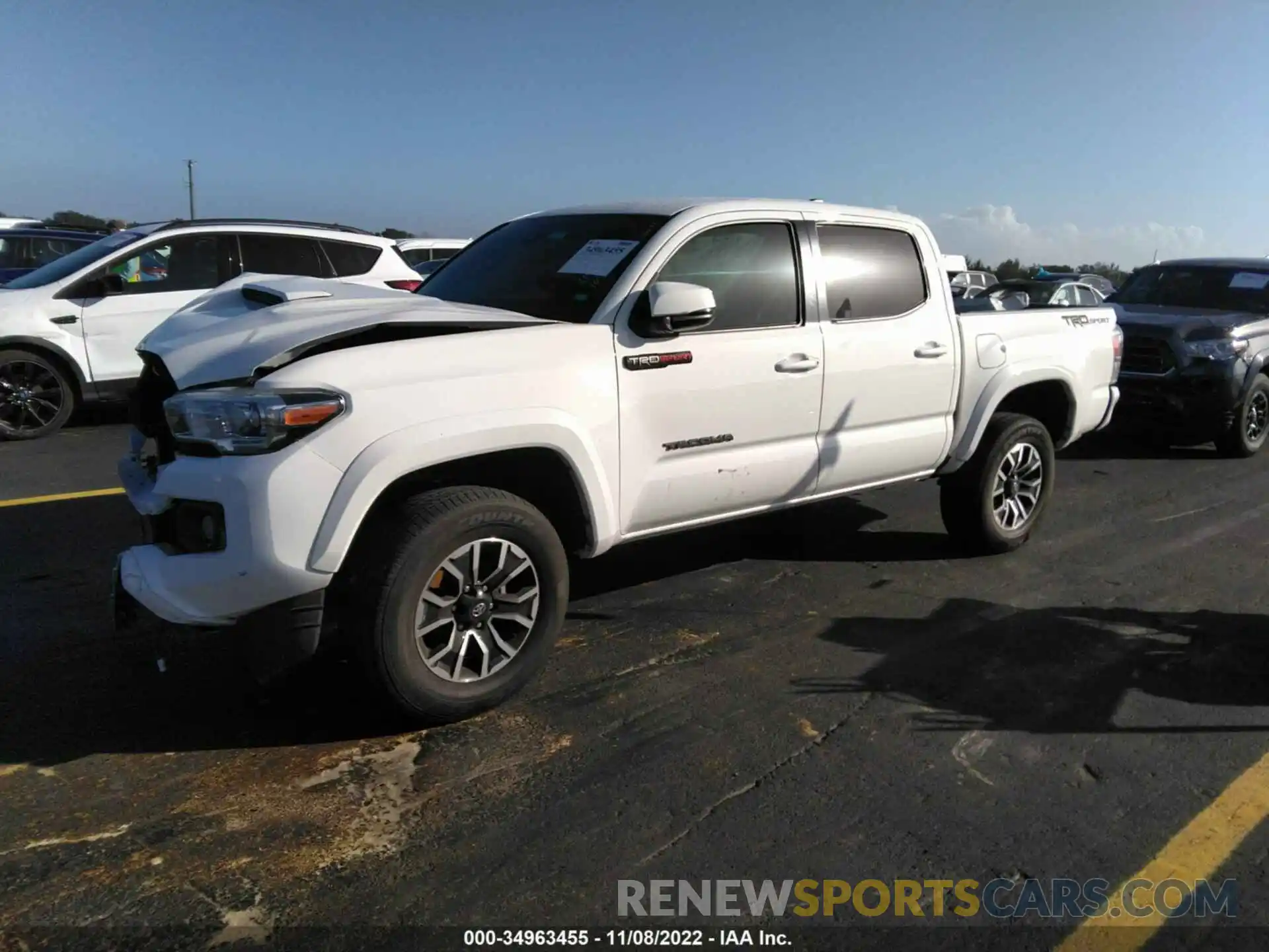 2 Photograph of a damaged car 3TYAZ5CN3MT003965 TOYOTA TACOMA 2WD 2021