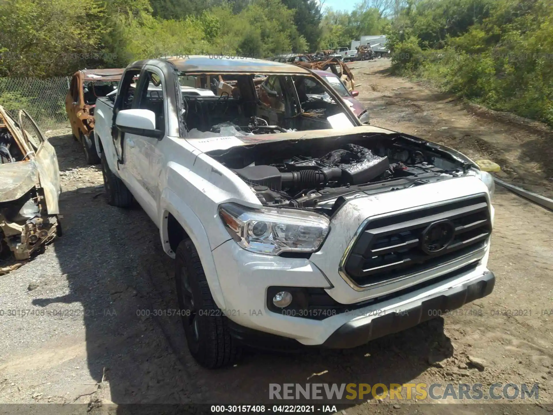 1 Photograph of a damaged car 3TYAZ5CN3MT004176 TOYOTA TACOMA 2WD 2021