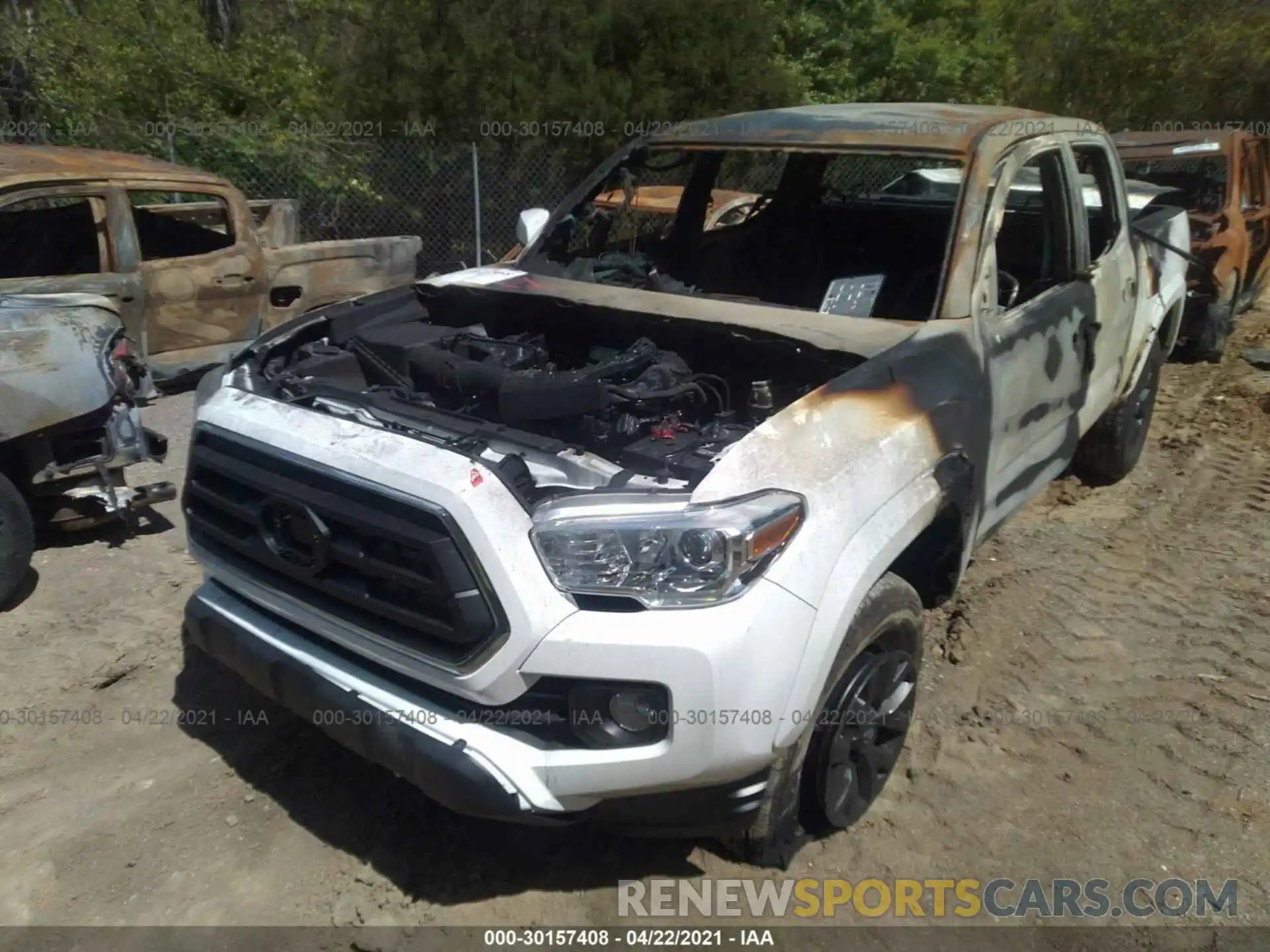 2 Photograph of a damaged car 3TYAZ5CN3MT004176 TOYOTA TACOMA 2WD 2021