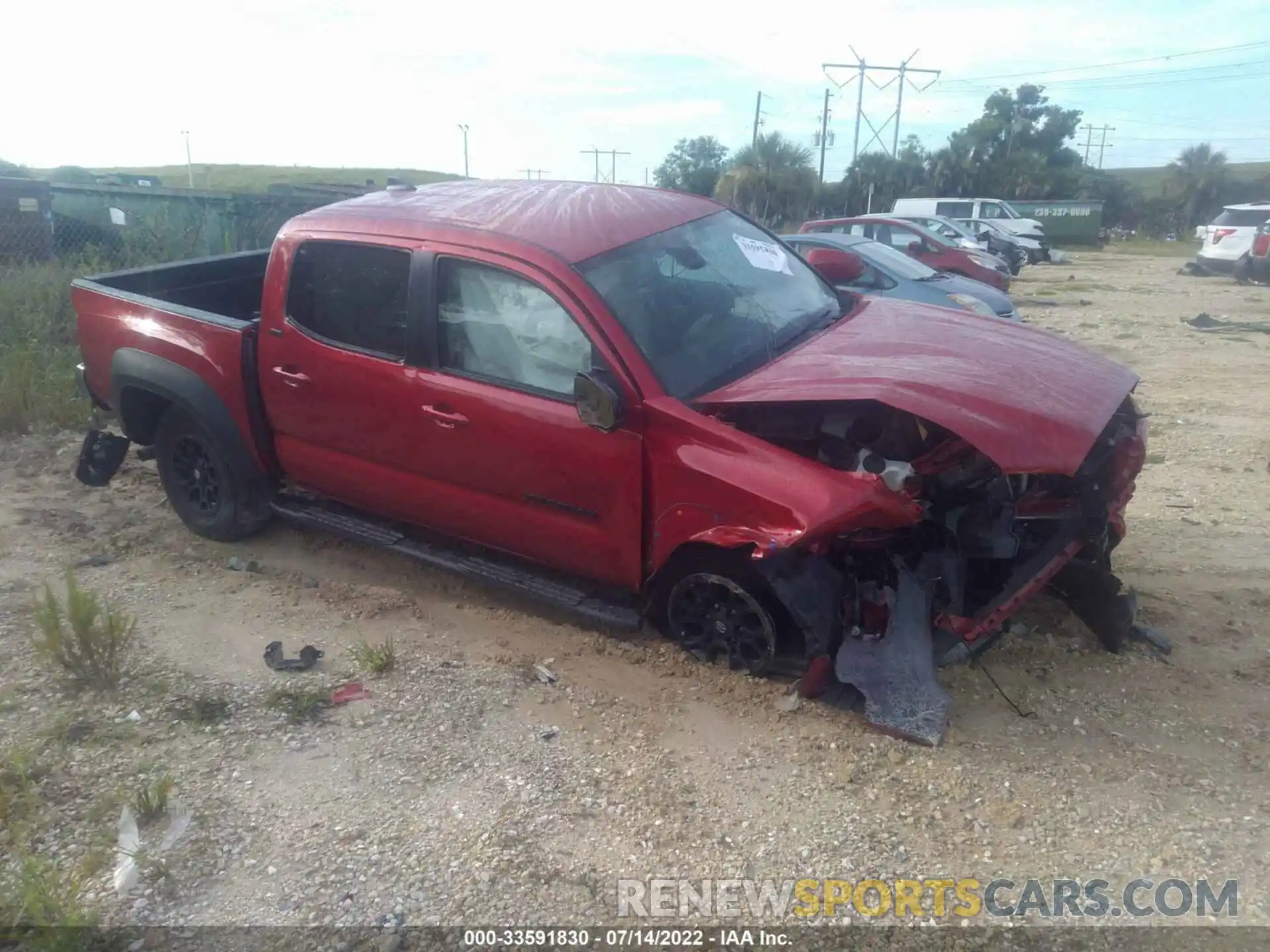 1 Photograph of a damaged car 3TYAZ5CN8MT008420 TOYOTA TACOMA 2WD 2021