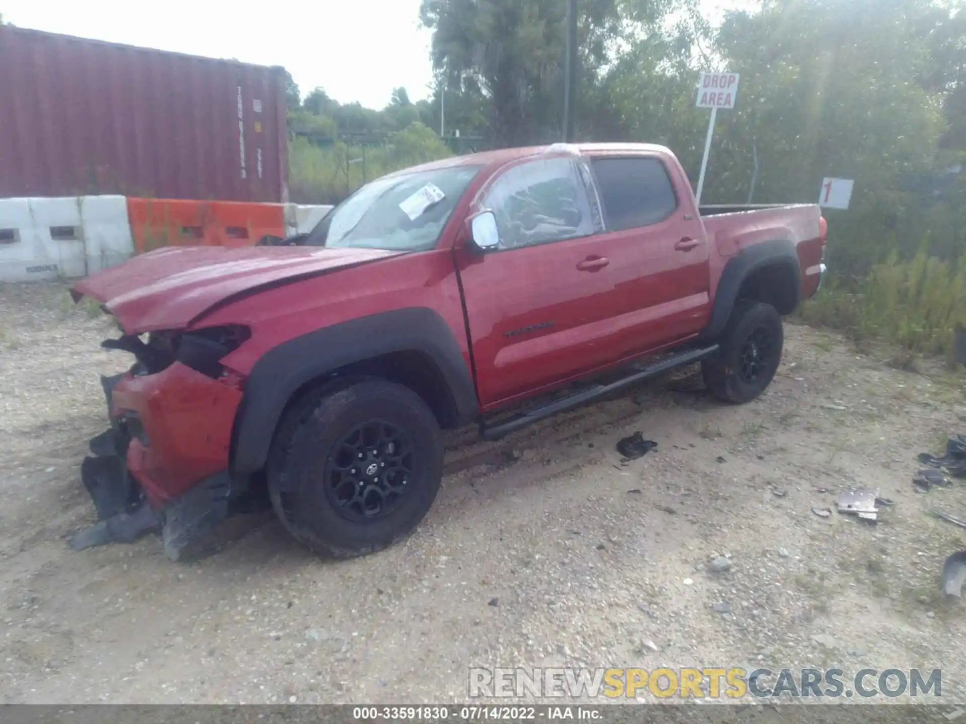 2 Photograph of a damaged car 3TYAZ5CN8MT008420 TOYOTA TACOMA 2WD 2021