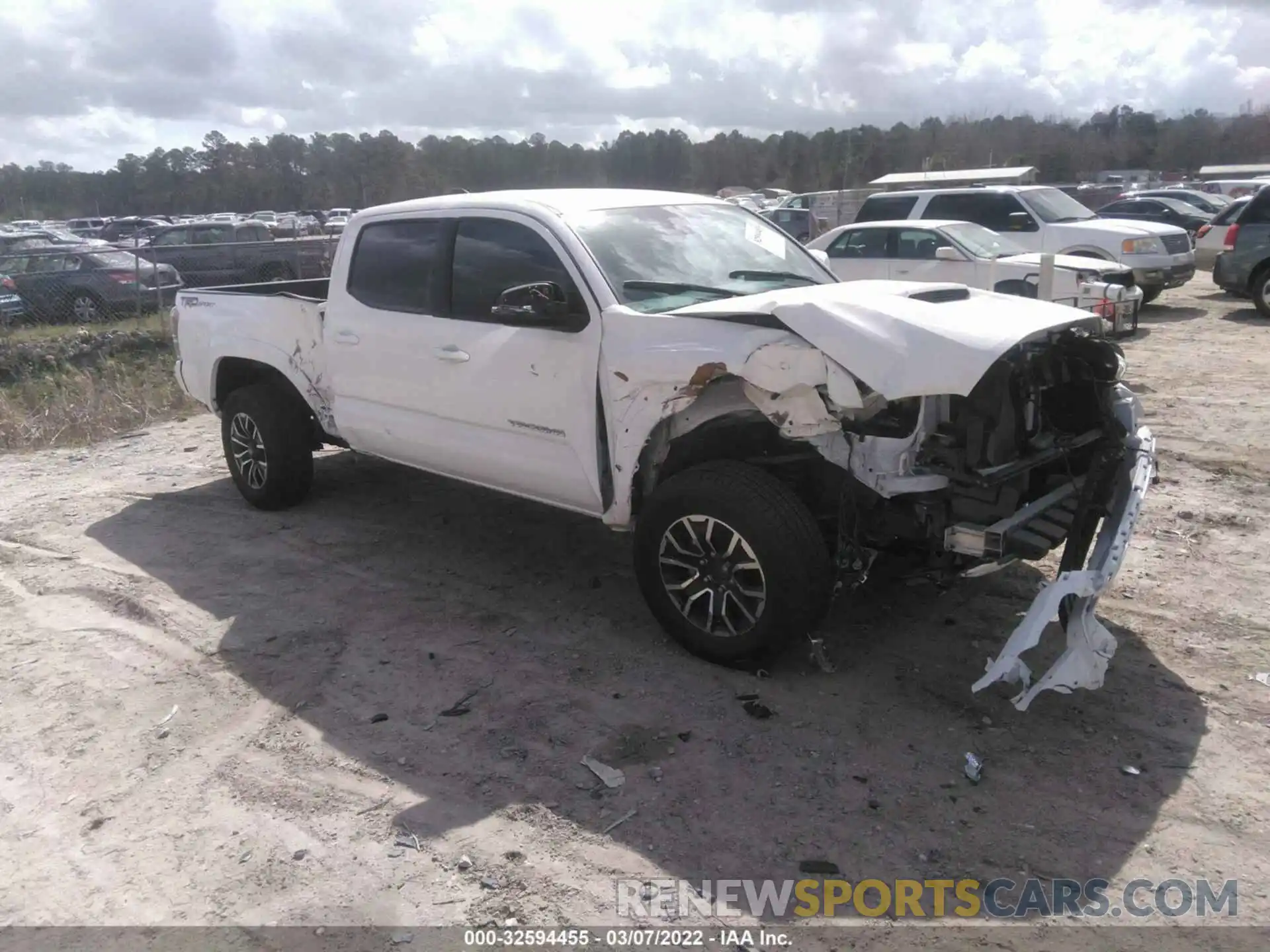 1 Photograph of a damaged car 3TYBZ5DN0MT000265 TOYOTA TACOMA 2WD 2021