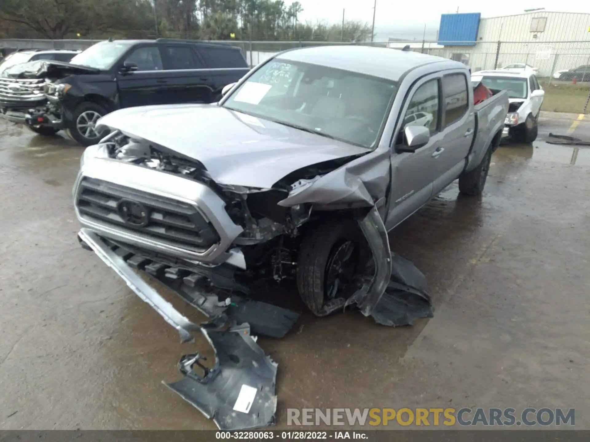 6 Photograph of a damaged car 3TYBZ5DN3MT000549 TOYOTA TACOMA 2WD 2021