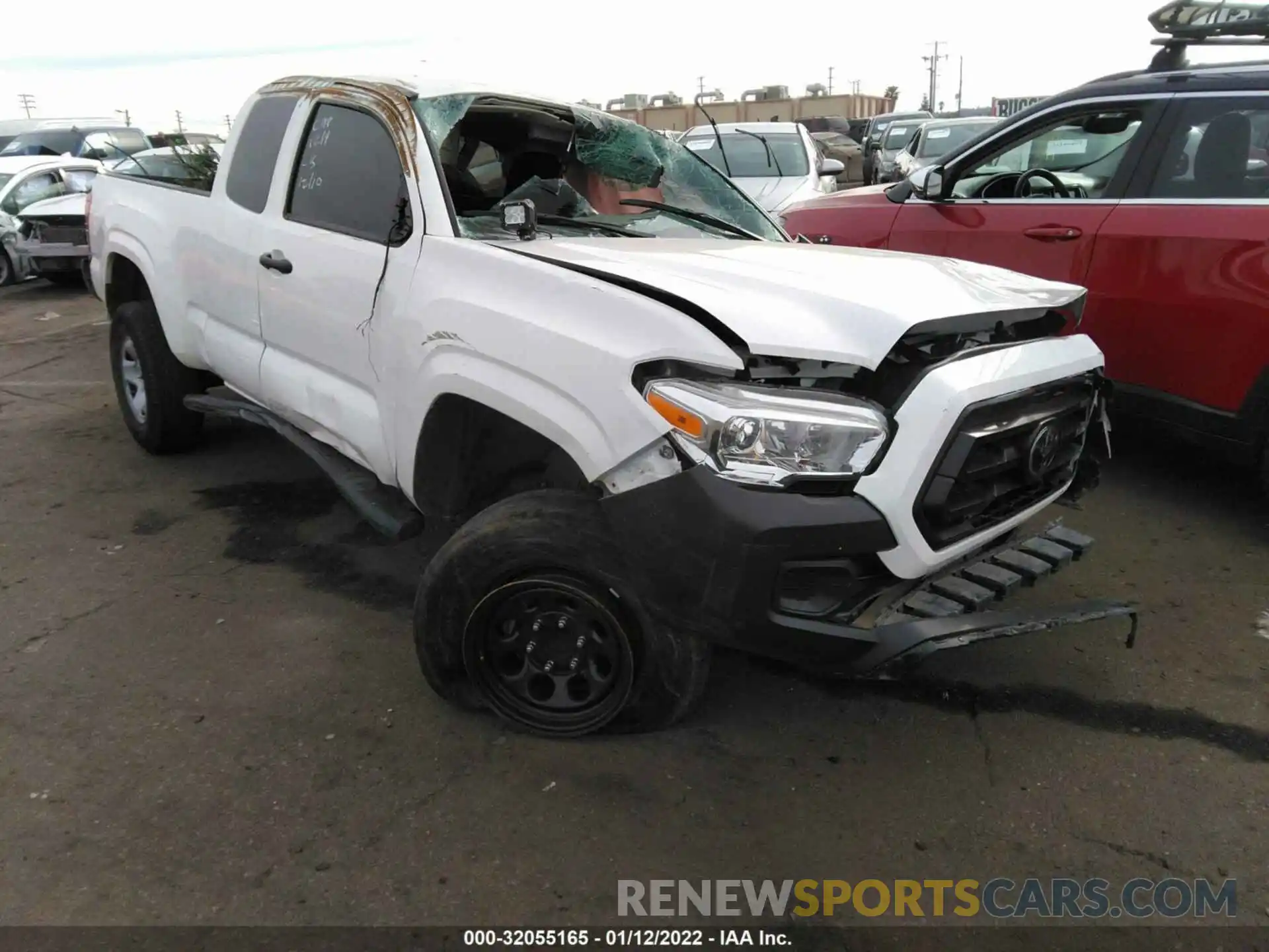 1 Photograph of a damaged car 3TYRX5GN0MT006308 TOYOTA TACOMA 2WD 2021