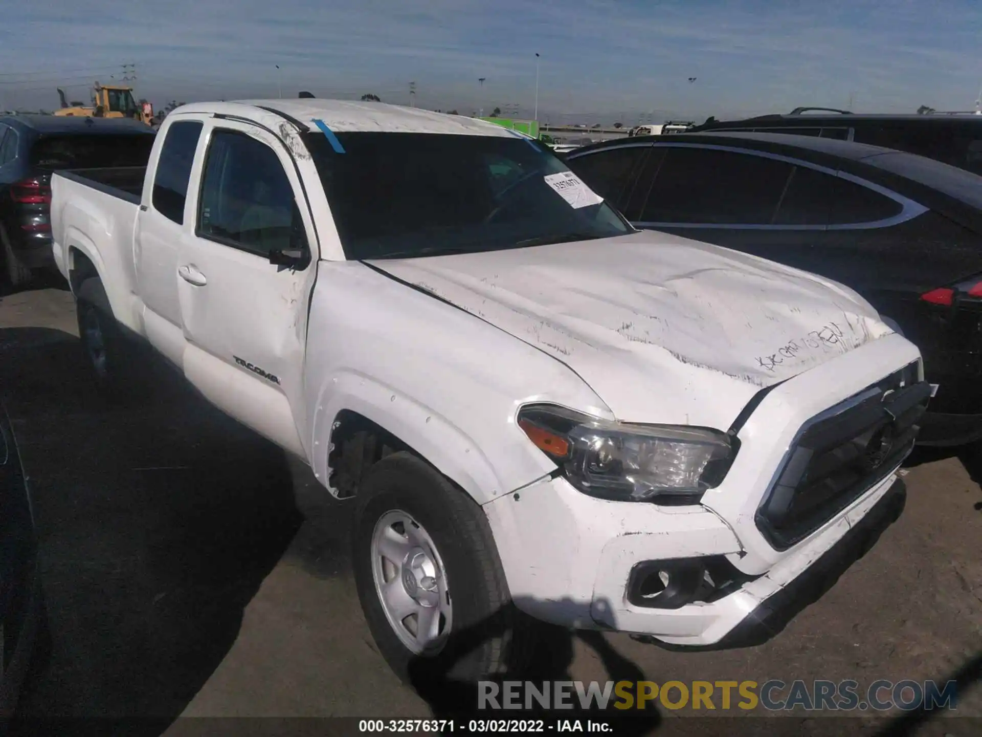 1 Photograph of a damaged car 3TYRX5GN0MT007538 TOYOTA TACOMA 2WD 2021