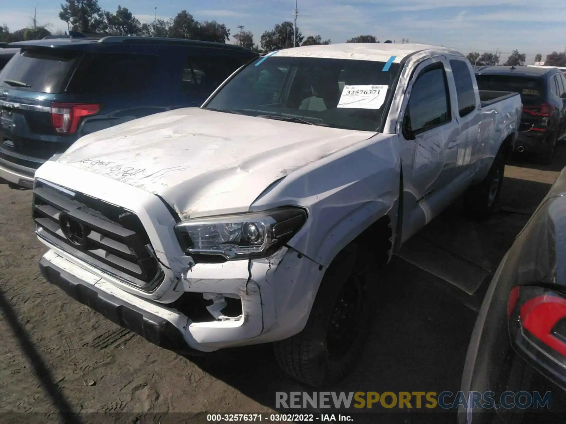 2 Photograph of a damaged car 3TYRX5GN0MT007538 TOYOTA TACOMA 2WD 2021