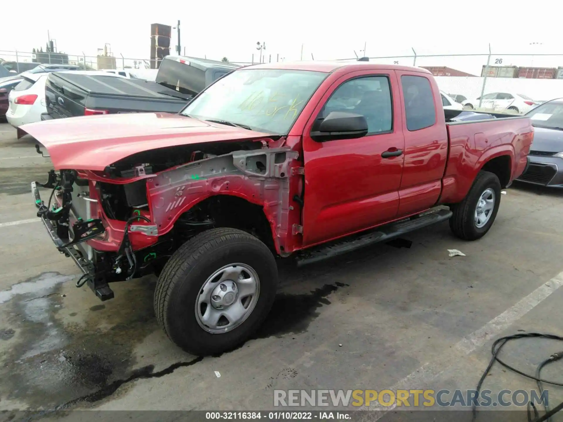 2 Photograph of a damaged car 3TYRX5GN0MT030401 TOYOTA TACOMA 2WD 2021