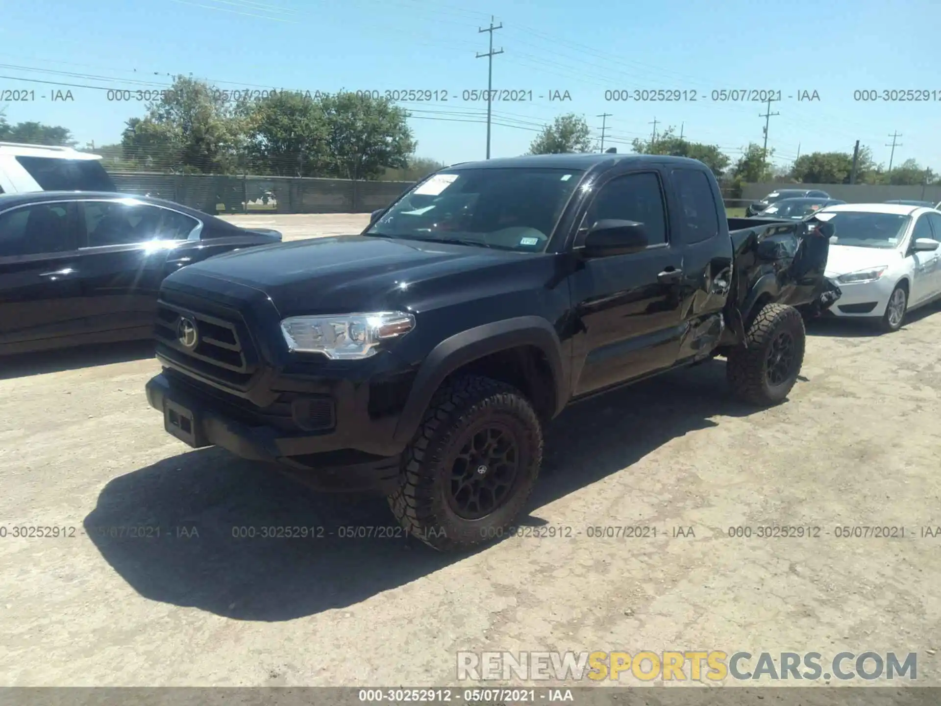 2 Photograph of a damaged car 3TYRX5GN1MT005992 TOYOTA TACOMA 2WD 2021