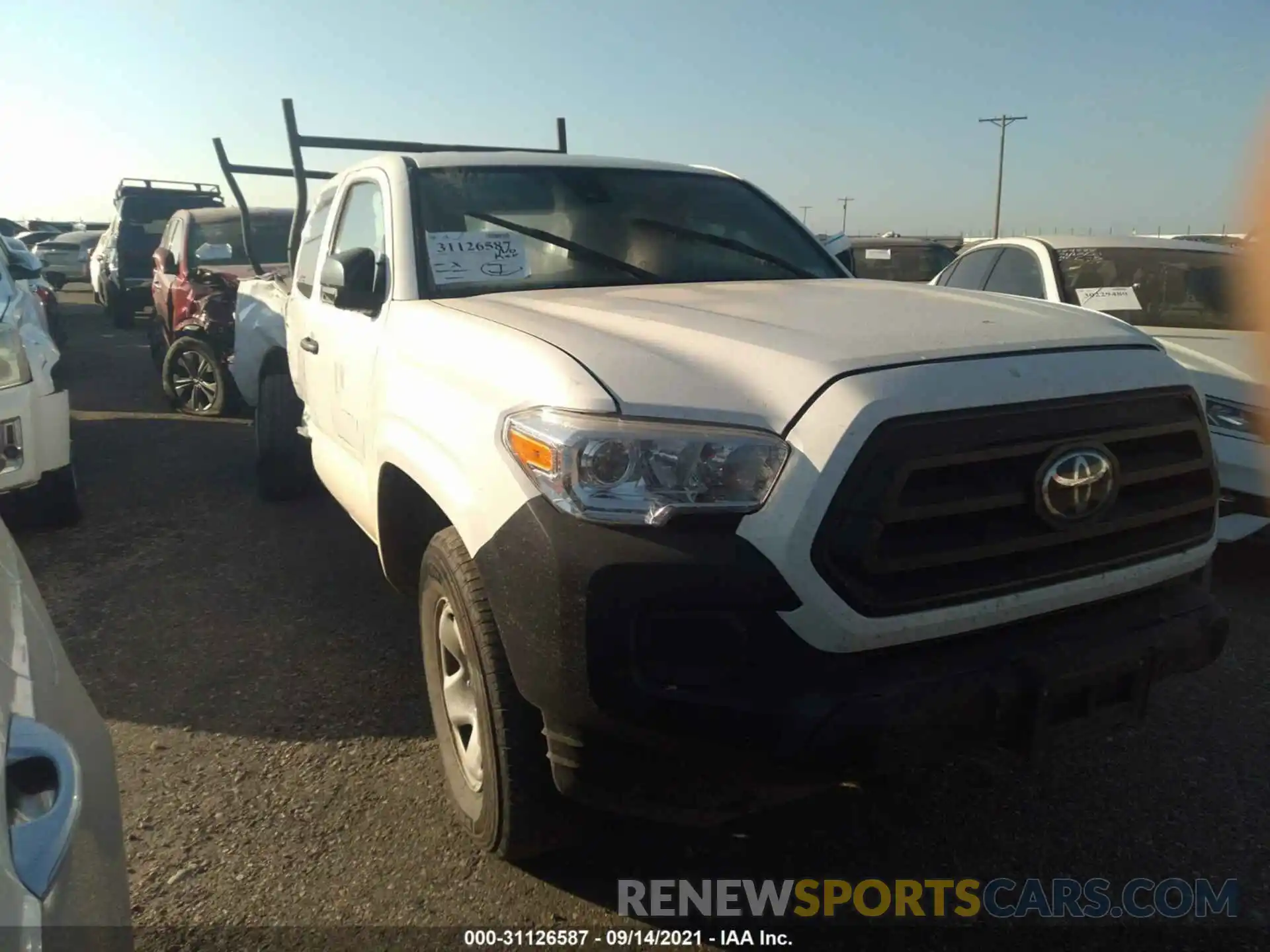 1 Photograph of a damaged car 3TYRX5GN2MT006648 TOYOTA TACOMA 2WD 2021