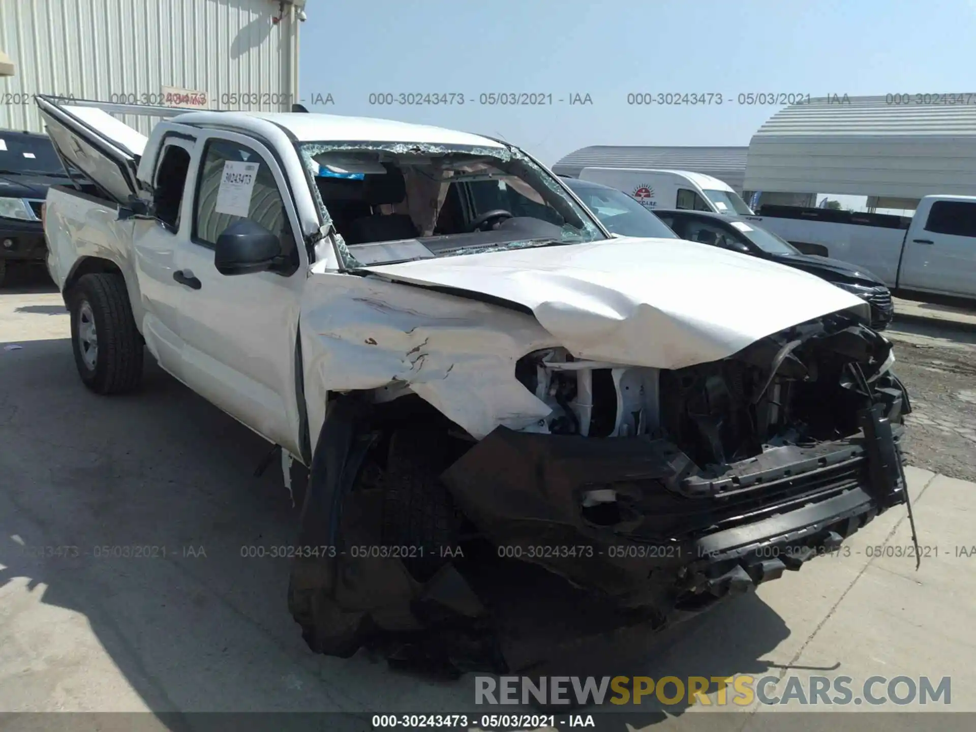 1 Photograph of a damaged car 3TYRX5GN2MT006794 TOYOTA TACOMA 2WD 2021