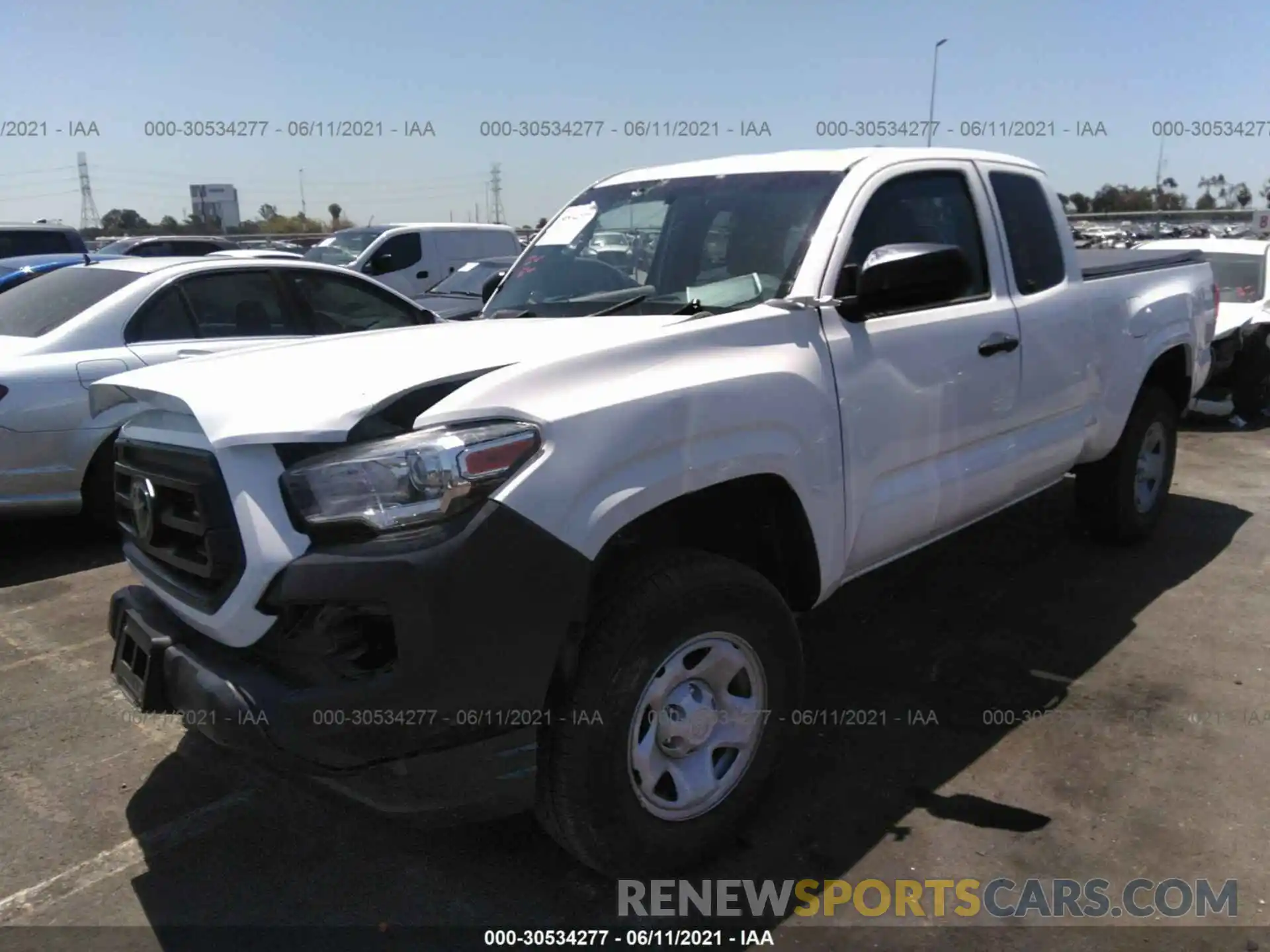 2 Фотография поврежденного автомобиля 3TYRX5GN2MT007024 TOYOTA TACOMA 2WD 2021