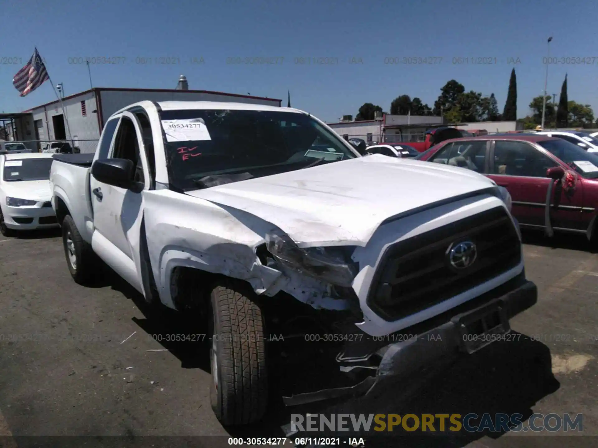 6 Photograph of a damaged car 3TYRX5GN2MT007024 TOYOTA TACOMA 2WD 2021