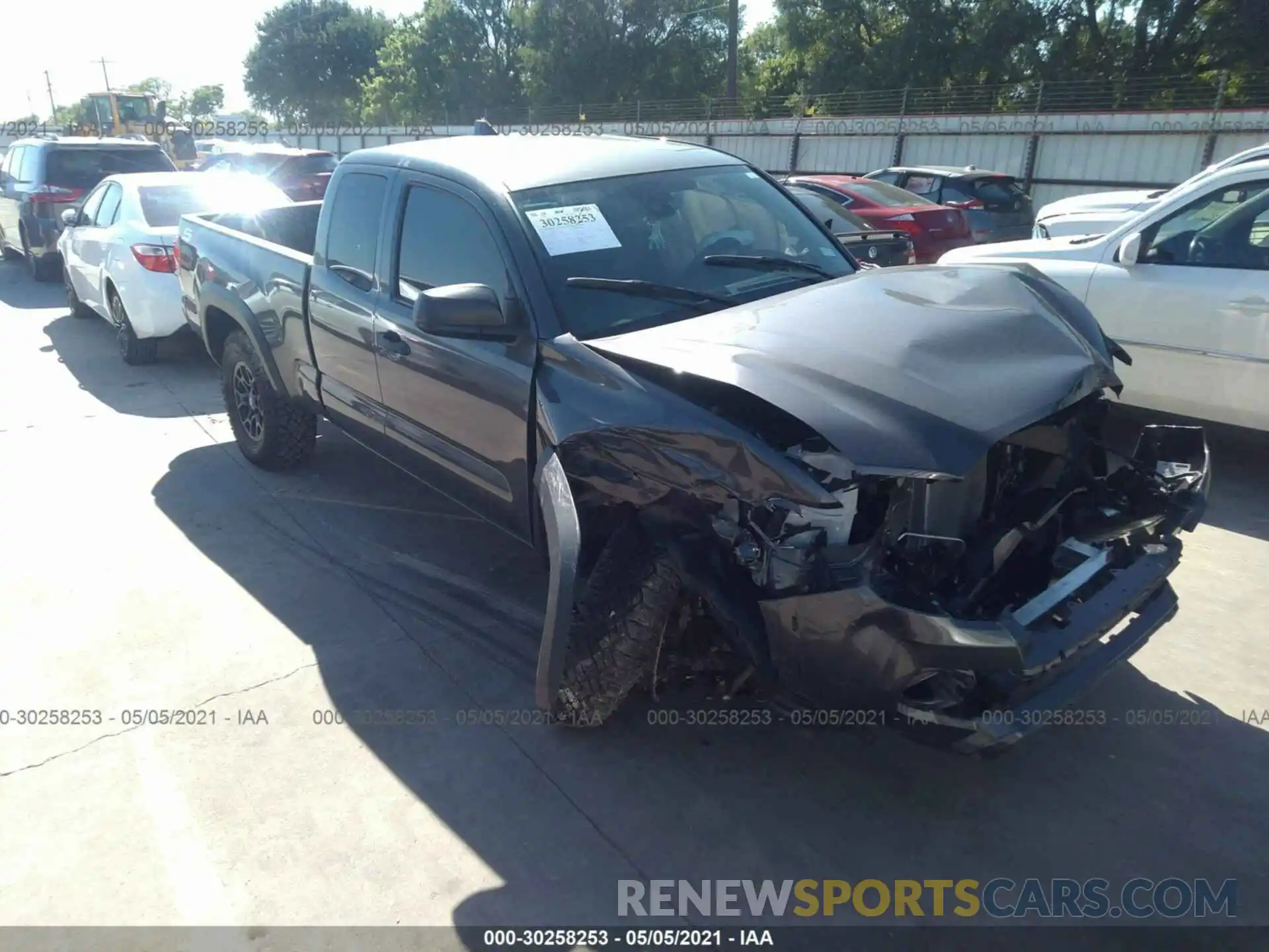 1 Photograph of a damaged car 3TYRX5GN2MT010604 TOYOTA TACOMA 2WD 2021