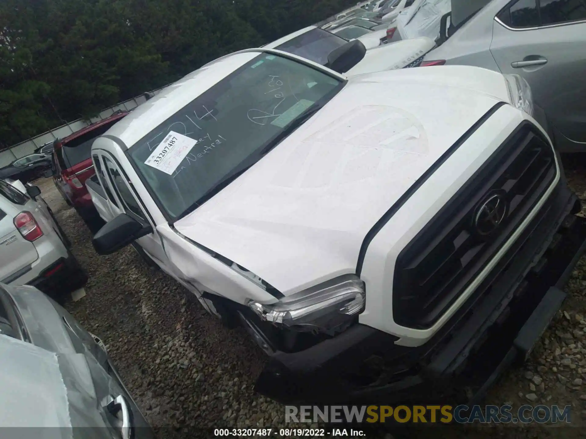 1 Photograph of a damaged car 3TYRX5GN3MT015214 TOYOTA TACOMA 2WD 2021