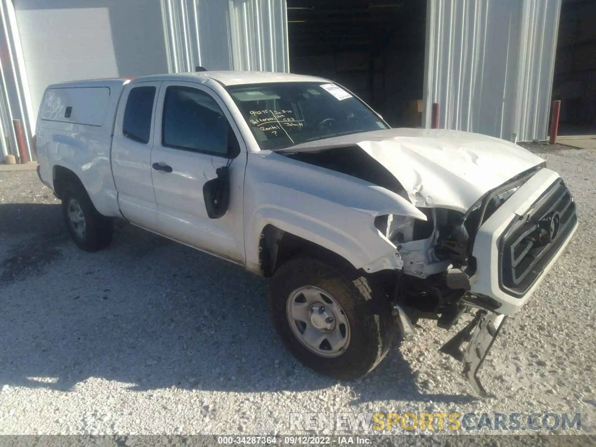 1 Photograph of a damaged car 3TYRX5GN3MT020333 TOYOTA TACOMA 2WD 2021