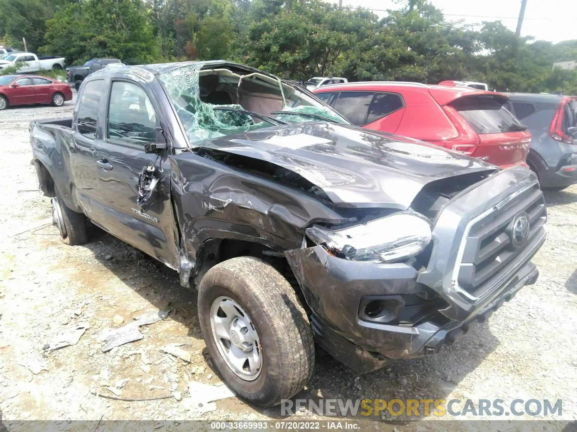 1 Photograph of a damaged car 3TYRX5GN4MT007638 TOYOTA TACOMA 2WD 2021