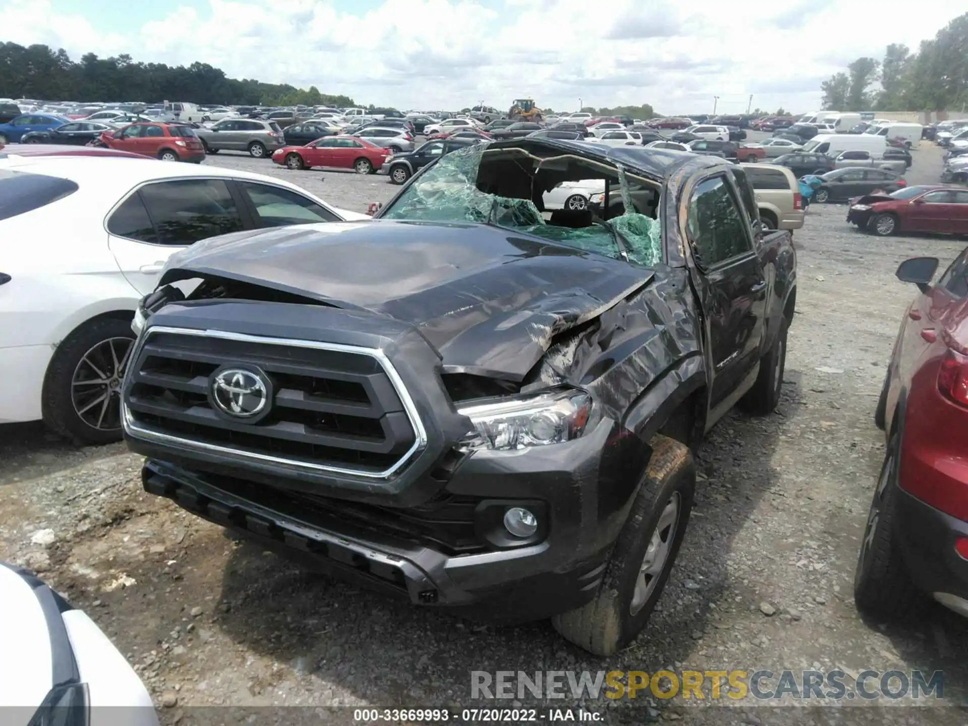 2 Photograph of a damaged car 3TYRX5GN4MT007638 TOYOTA TACOMA 2WD 2021