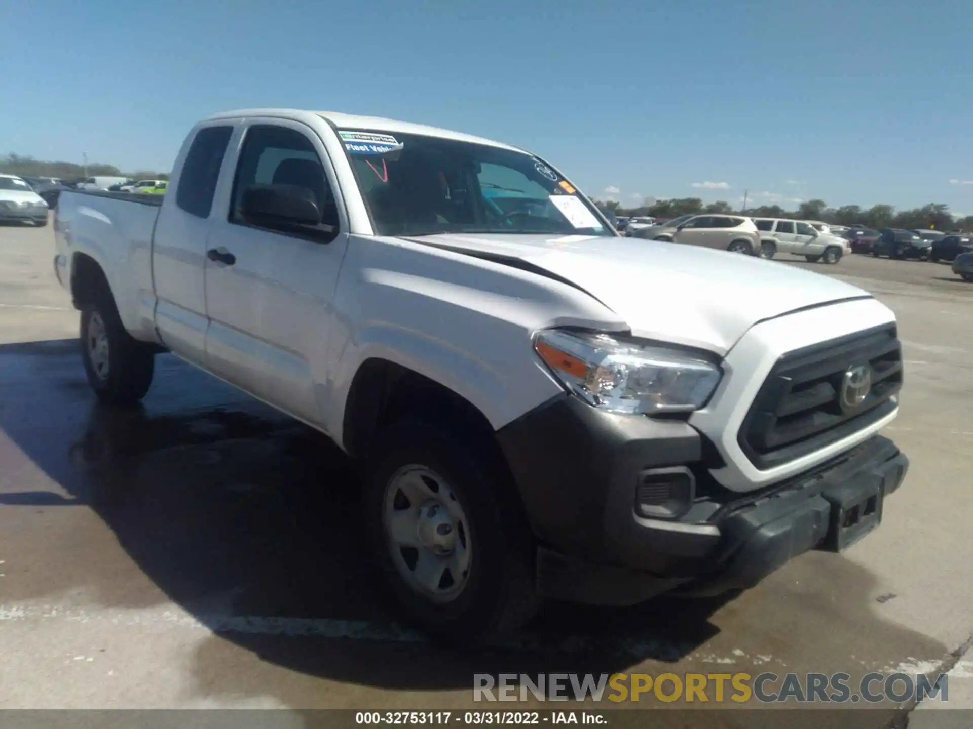 1 Photograph of a damaged car 3TYRX5GN4MT018140 TOYOTA TACOMA 2WD 2021